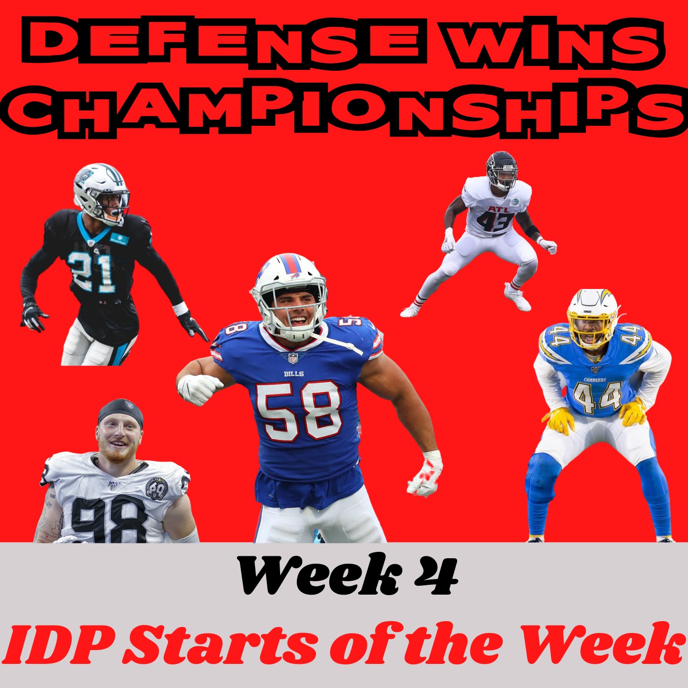 Week 4 IDP Starts of the Week | Defense Wins Championships Image