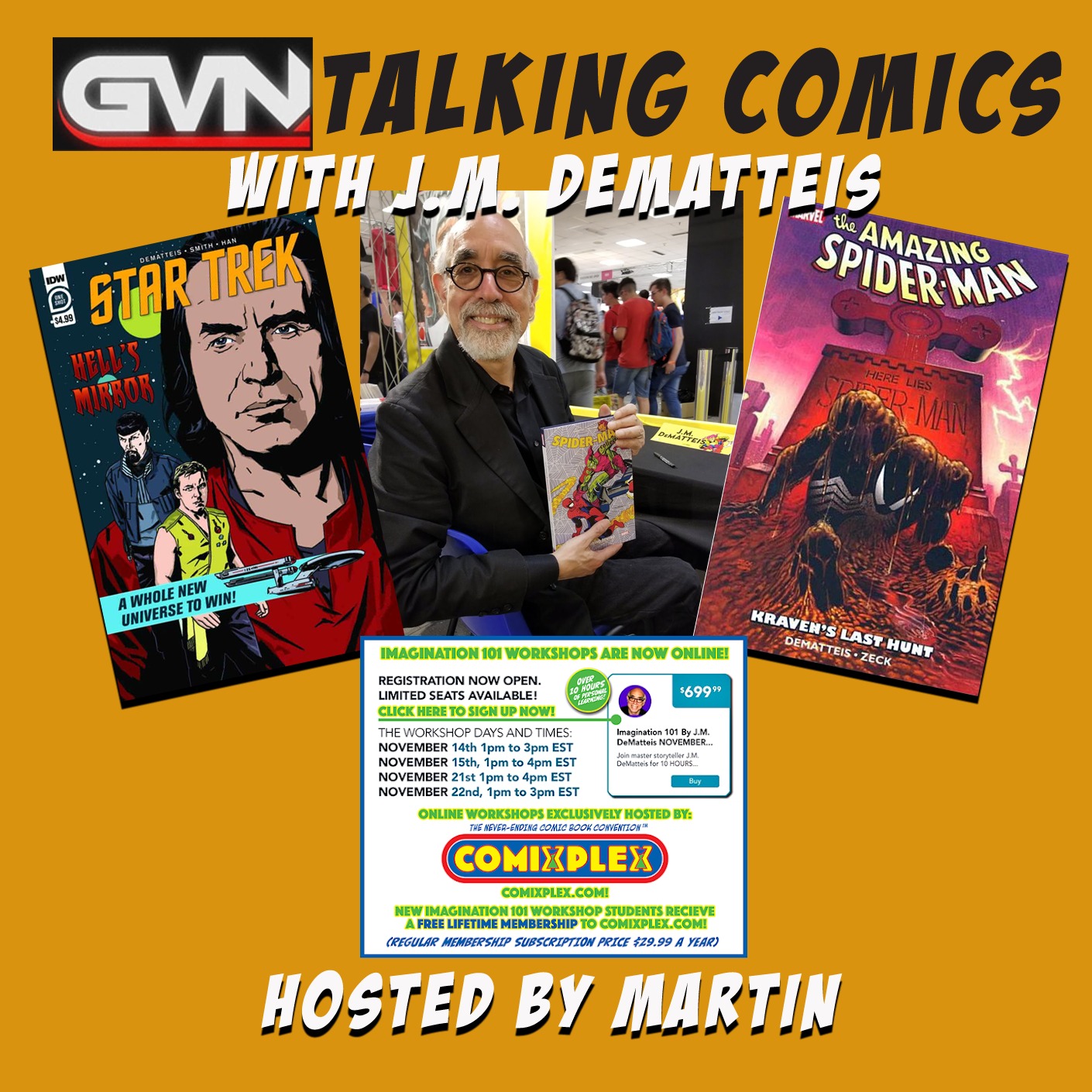 GVN Presents: Talking Comics with J.M. DeMatteis episode artwork