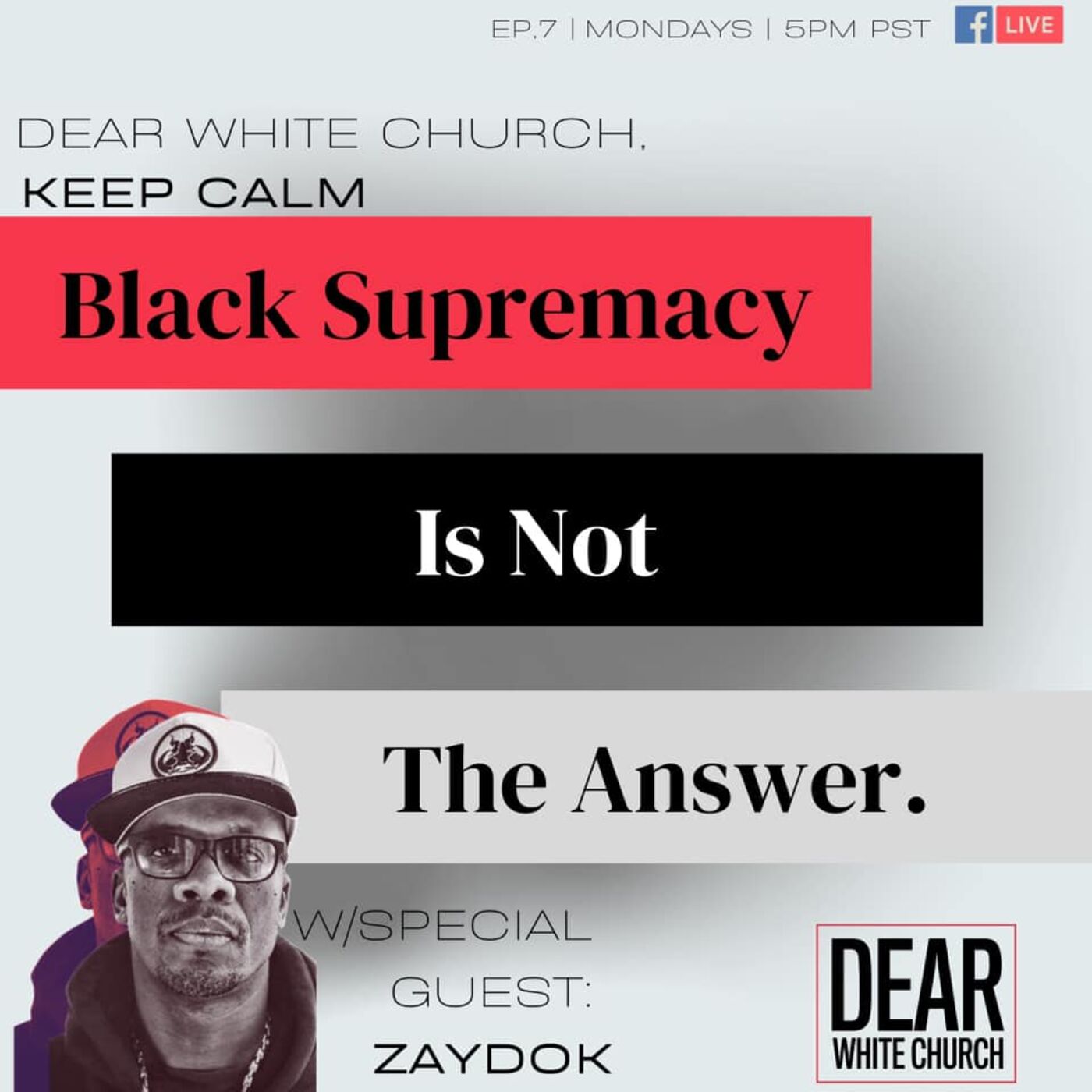 Dear White Church, Black Supremacy is not the Answer. Dear White Church, Black Supremacy is not the Answer.