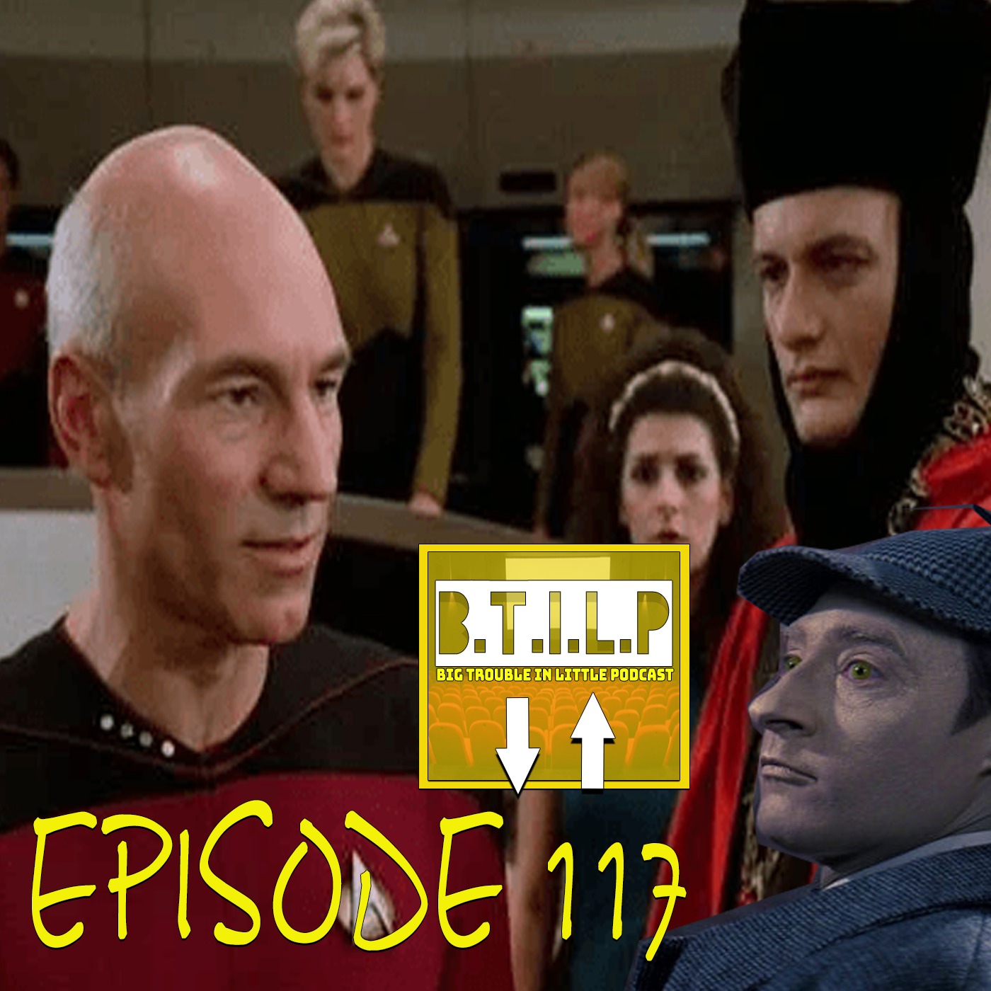 ENCOUNTER AT FARPOINT/ ELEMENTARY, DEAR DATA (EPI.117 BIG TROUBLE IN LITTLE PODCAST) episode artwork