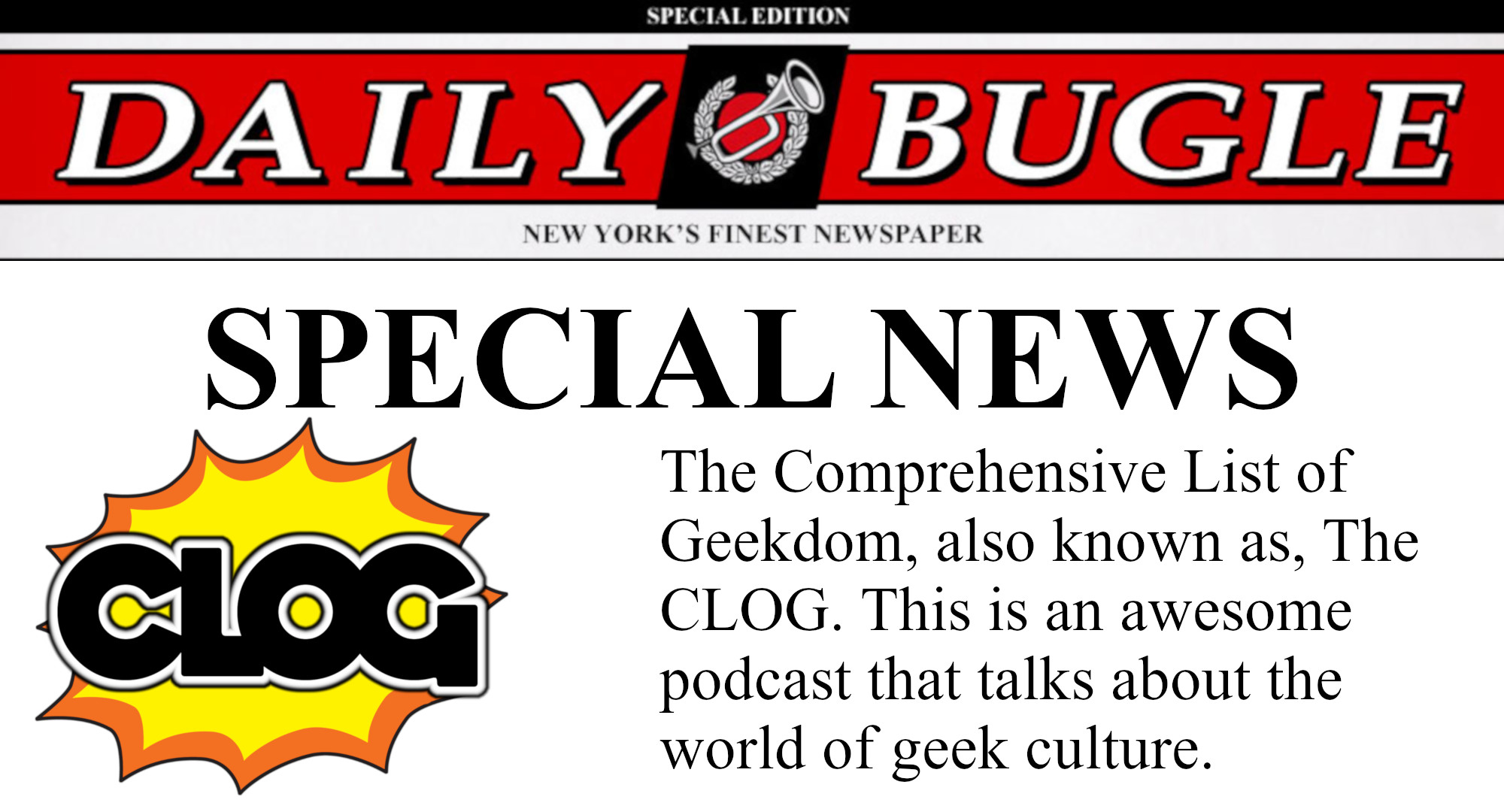 CLOG: Issue 87: Special News!