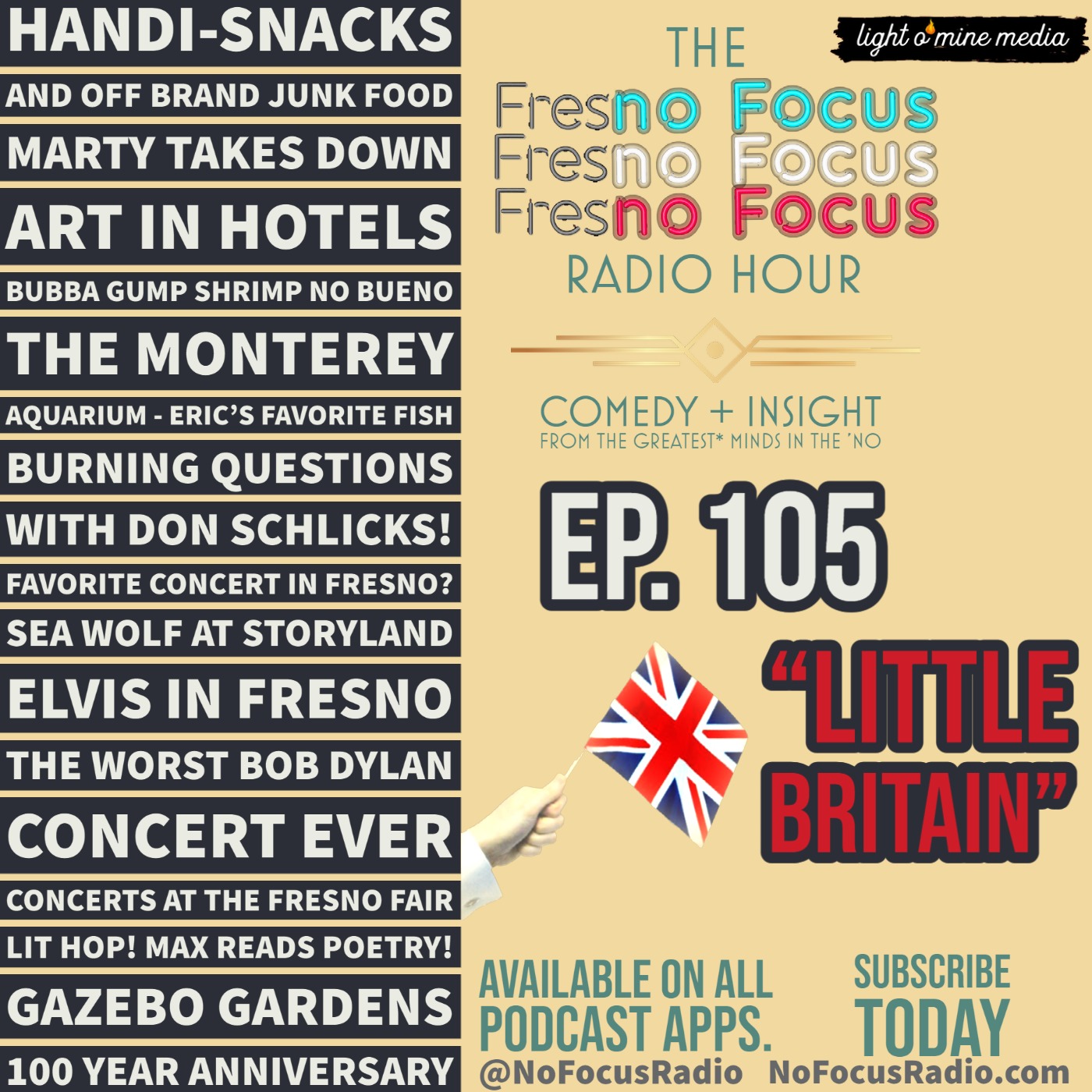 The no Focus Radio Hour Ep 105: "Little Britain." episode artwork