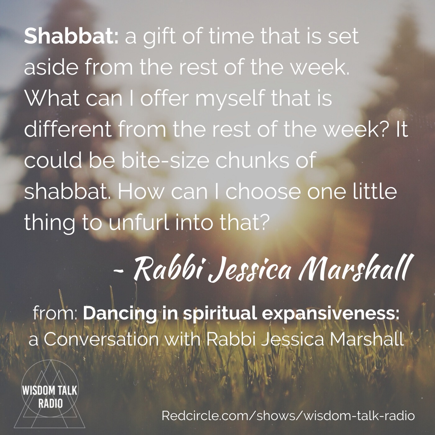 Dancing in spiritual expansiveness: a conversation with Rabbi Jessica Marshall