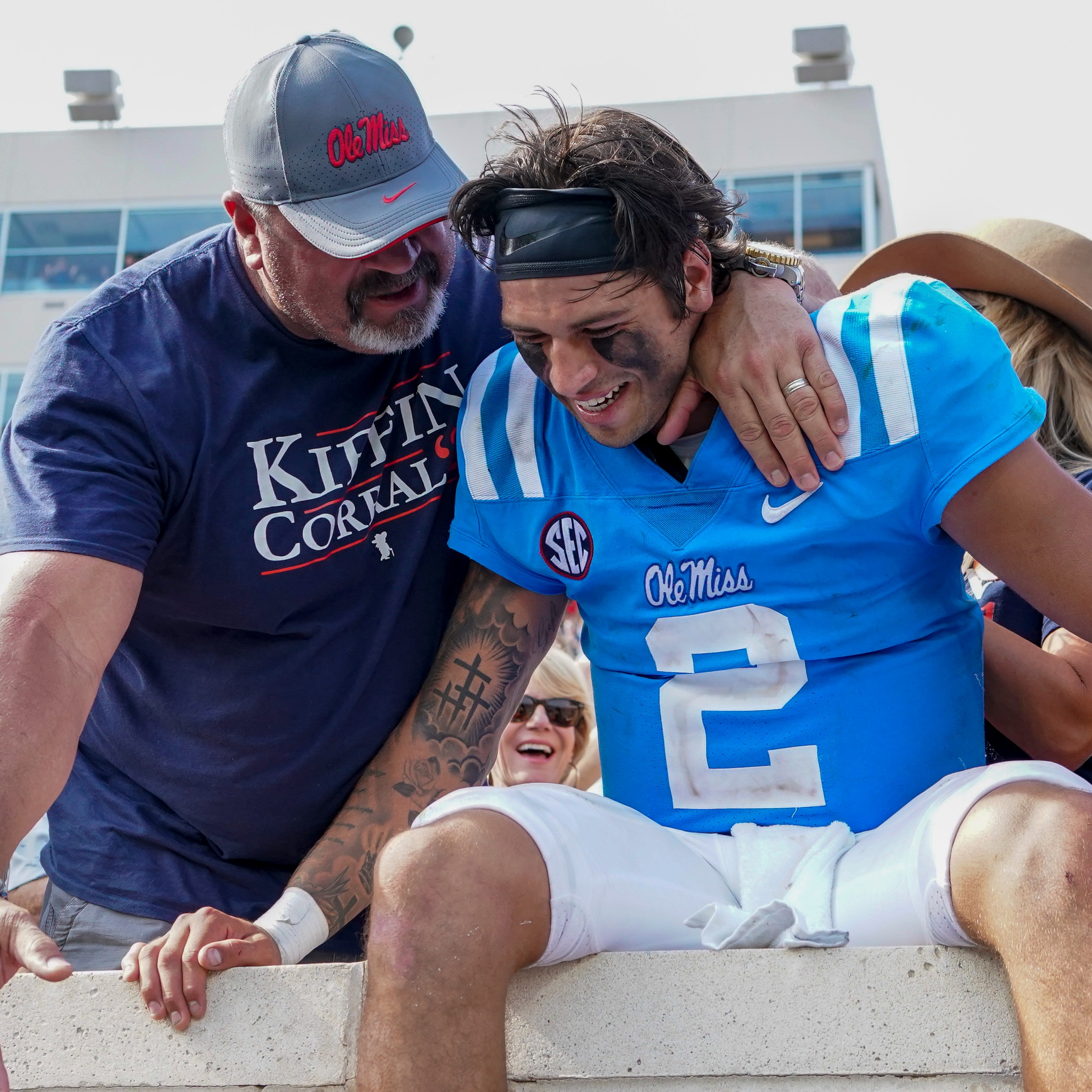 Blue Delta Jeans Postgame Show: No. 17 Ole Miss outlasts No. 13 Arkansas in 52-51 thriller episode artwork