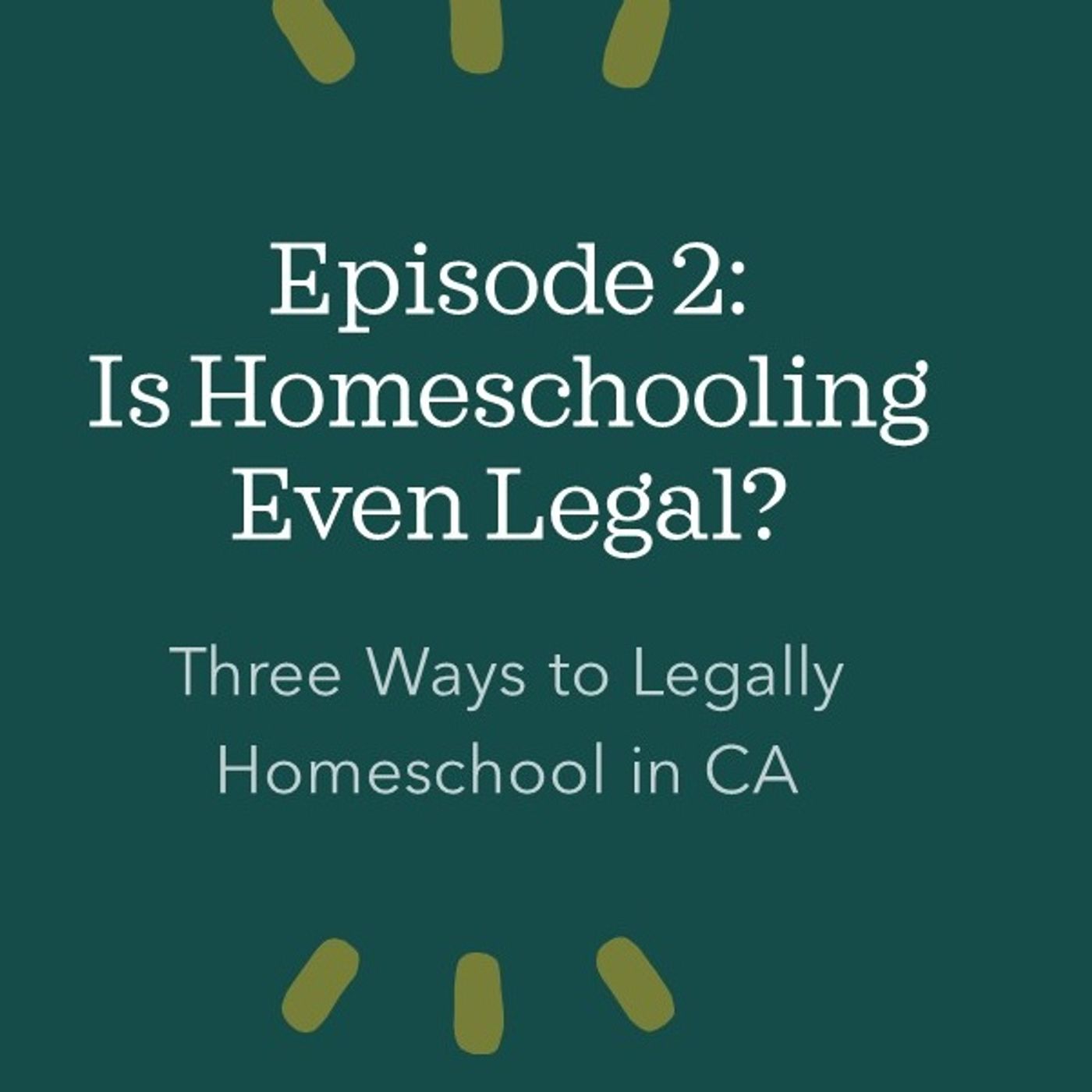 Episode 2: Is Homeschooling Even Legal? episode artwork