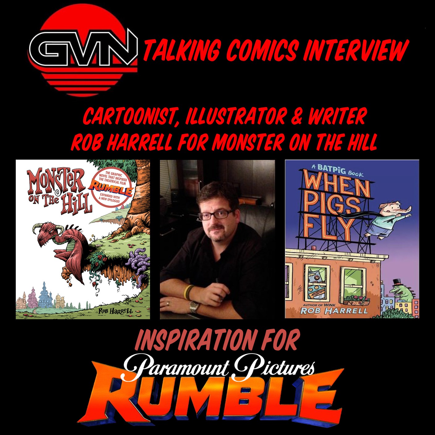 GVN Talking Comics Interview with Rob Harrell episode artwork