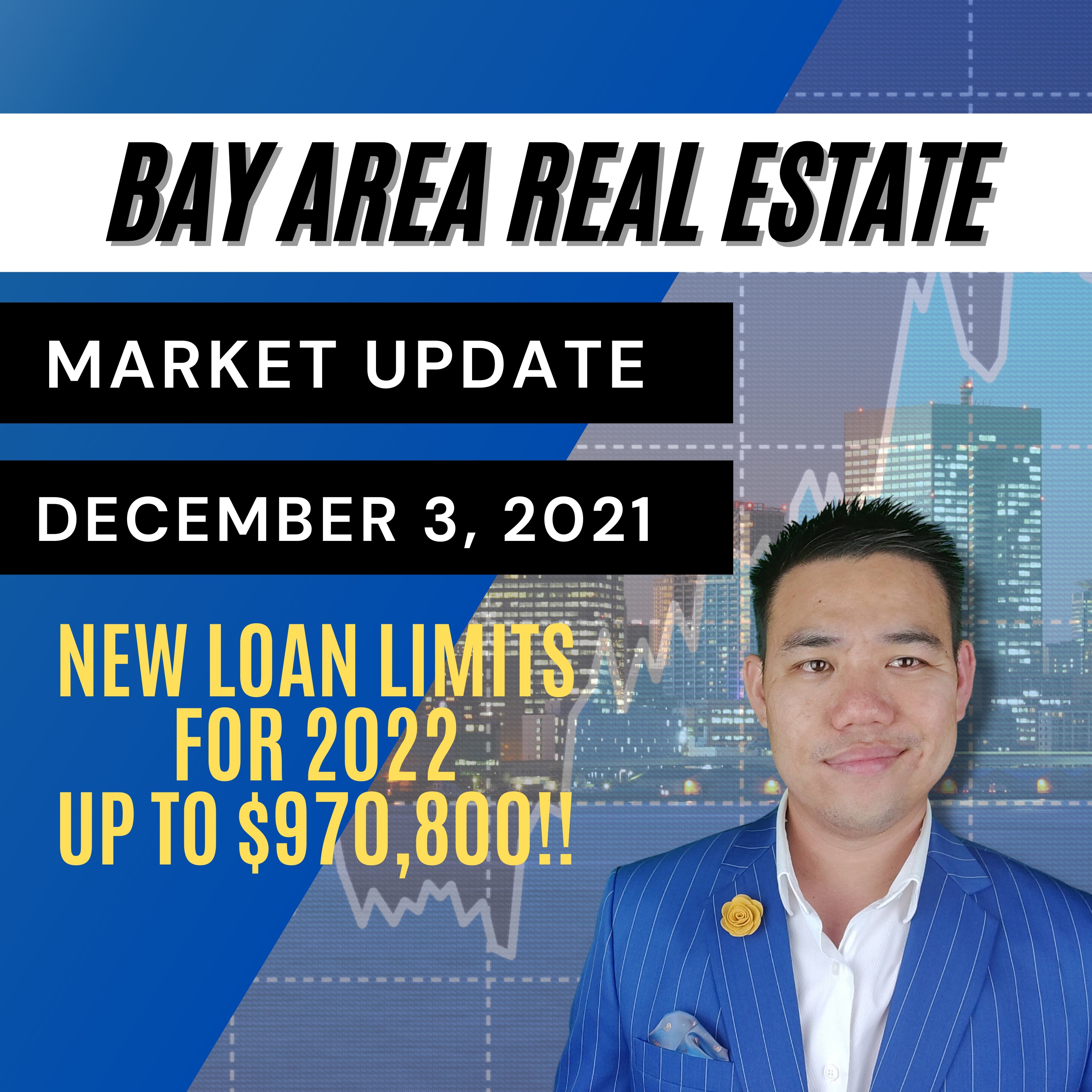 Bay Area Real Estate Market Update December 3, 2021 | NEW 2022 Mortgage Limits Up To $970,800!!