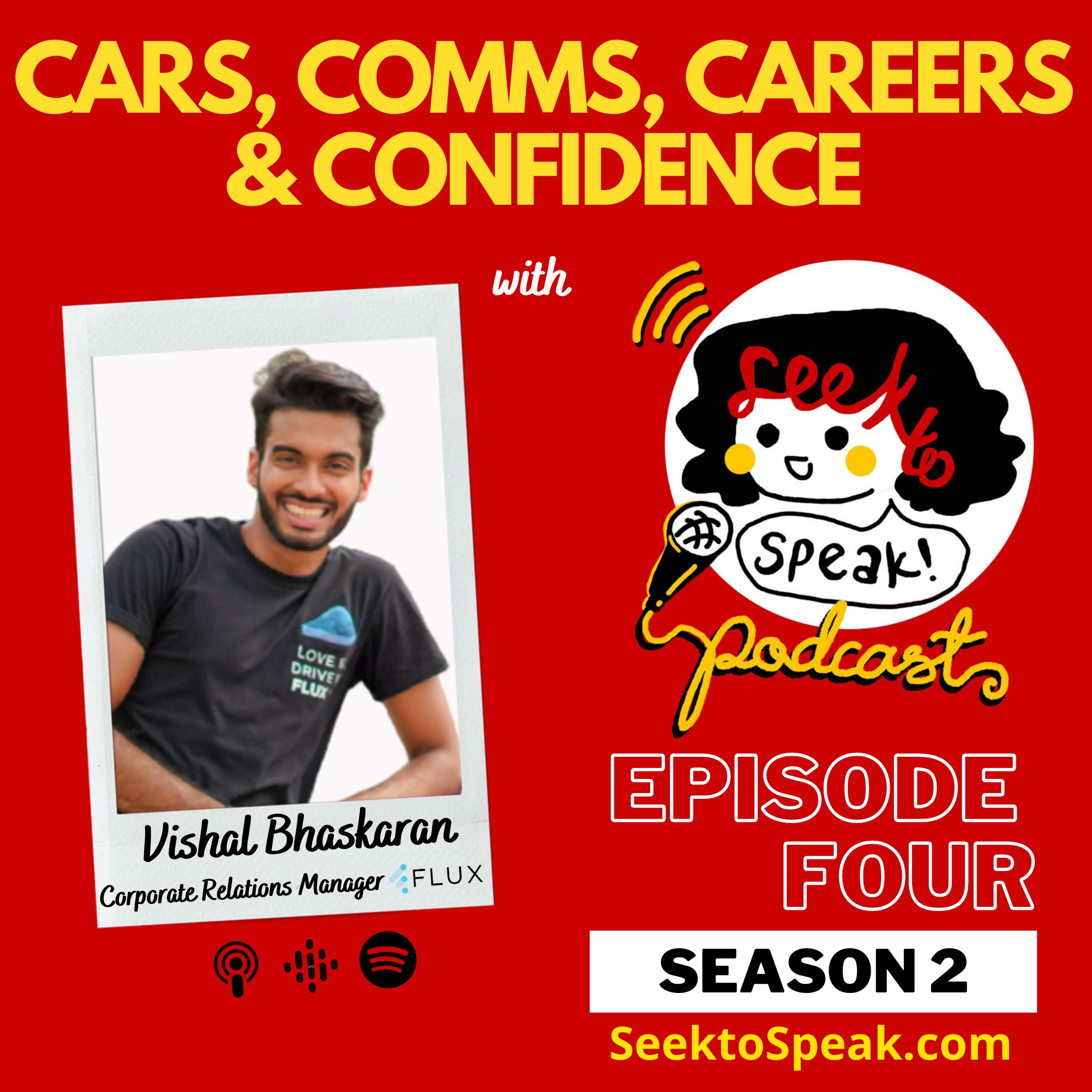 #4 Cars, Comms, Careers & Confidence with Vishal Bhaskaran from Flux episode artwork