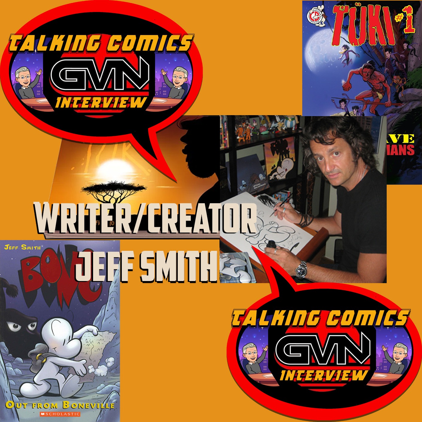 GVN Talking Comics Interview with Jeff Smith episode artwork