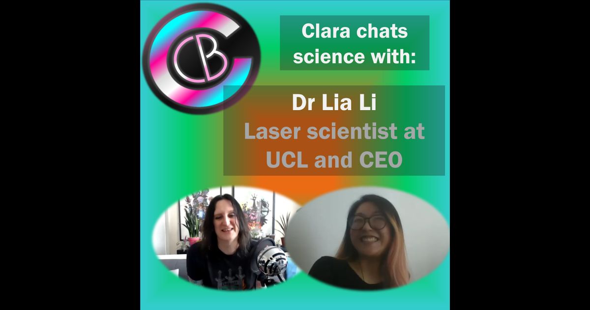 Dr Clara Barker chats with other scientists RedCircle
