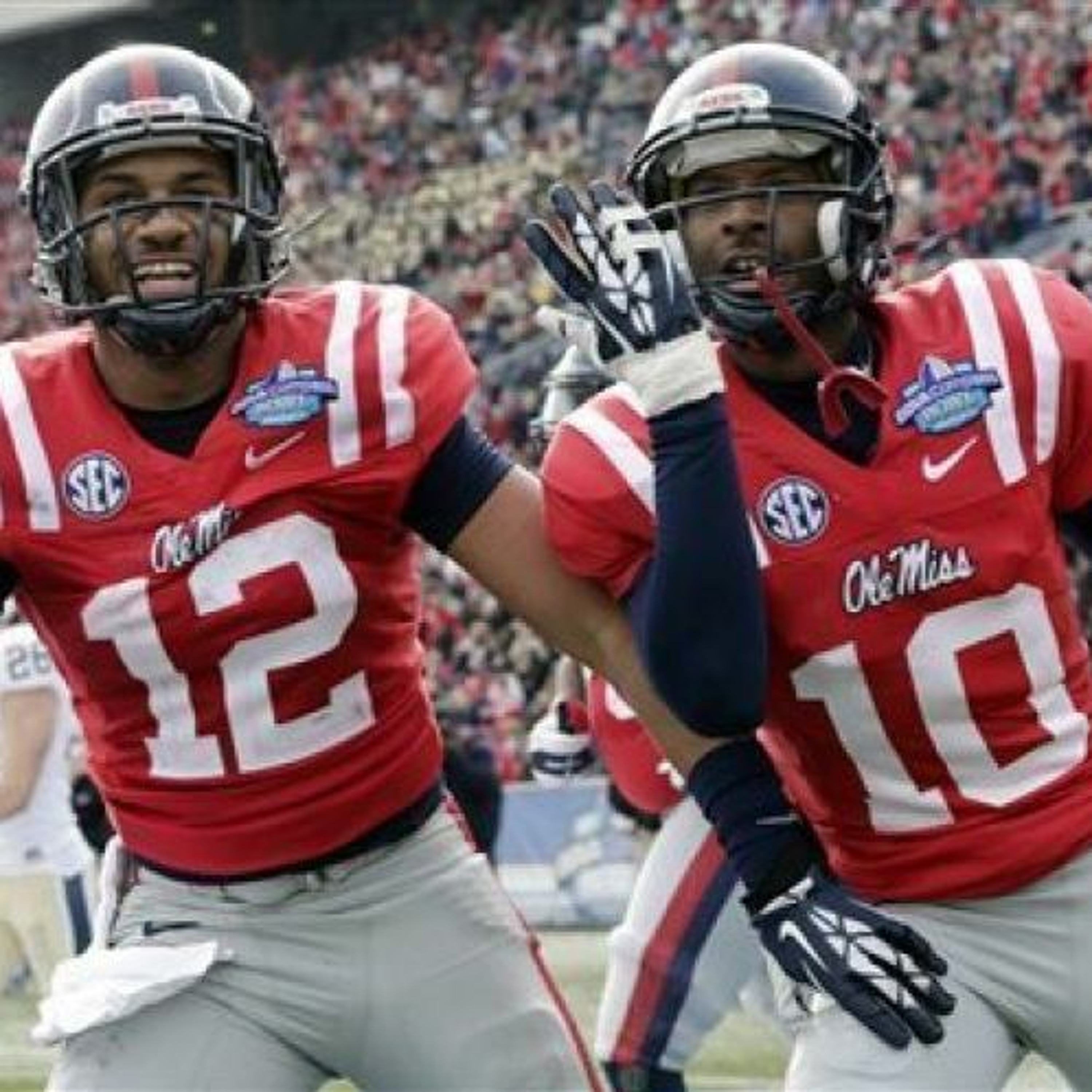 Vince Sanders + Ole Miss football receiving way-too-early Top 25 hype episode artwork