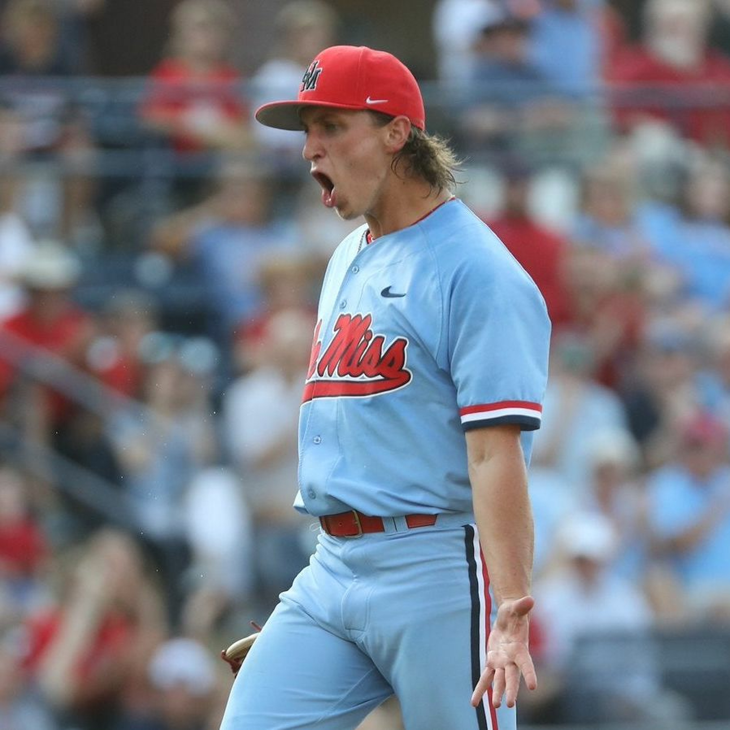 Doug Nikhazy sheds light on why he's the the Jeff Spicoli of Ole Miss baseball episode artwork