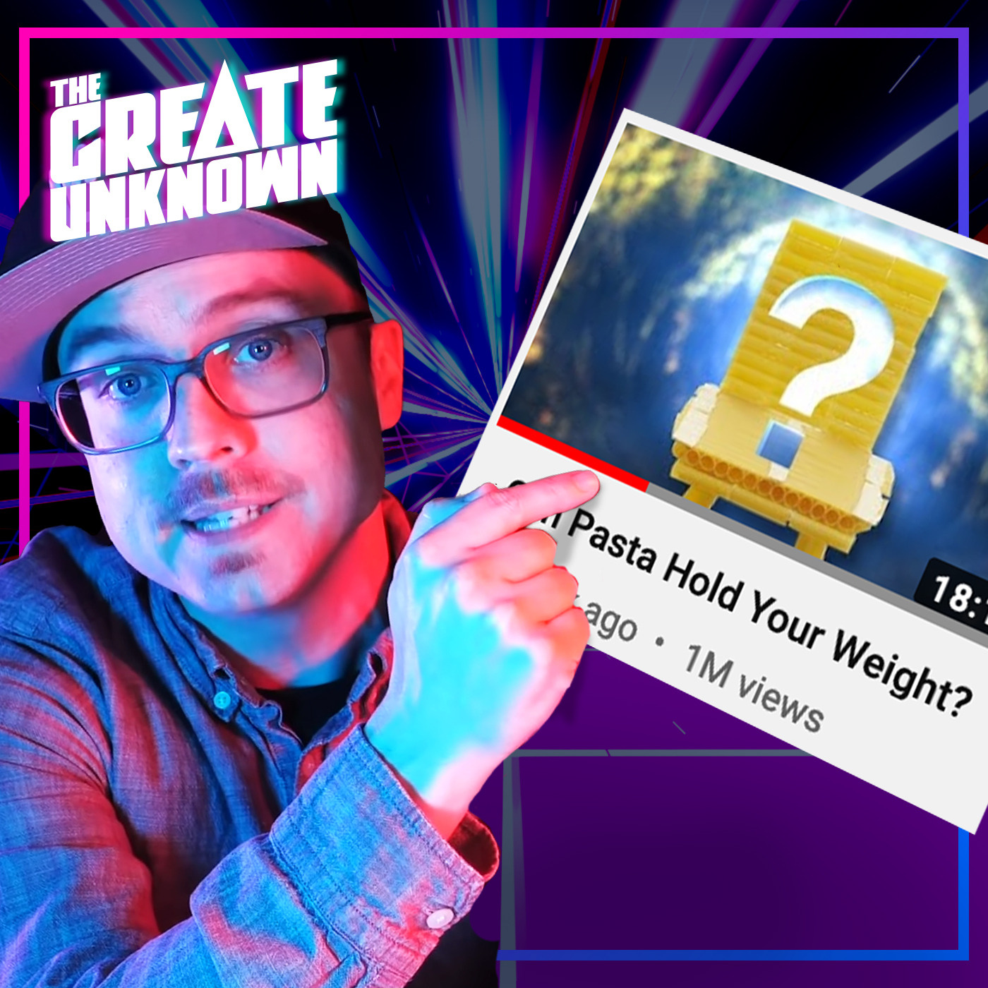 Making of "Can Pasta Hold Your Weight?" episode artwork