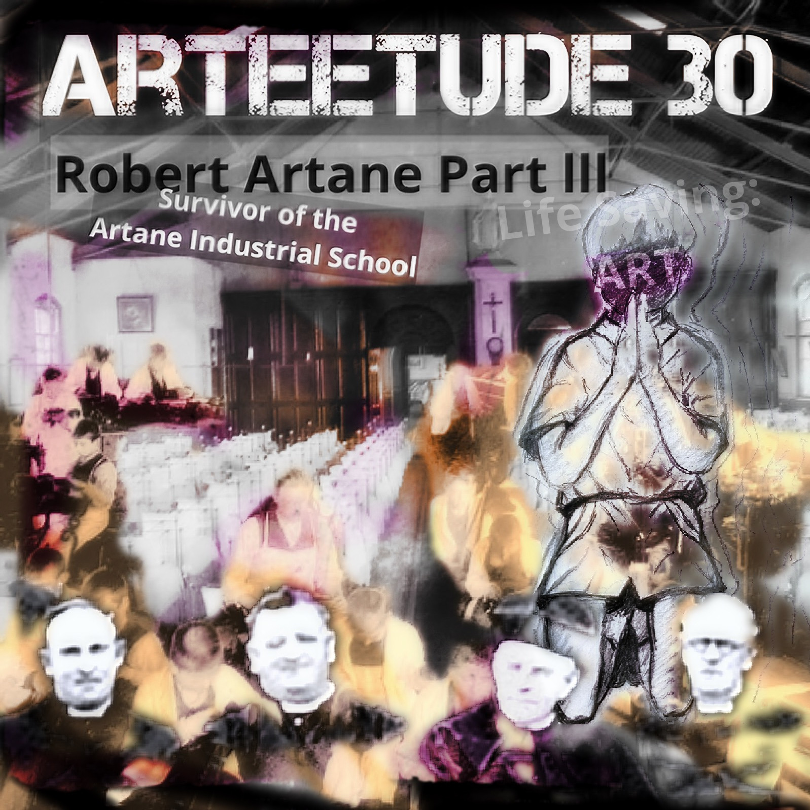 Episode 30 Visual Artist and survivor of 5 industrial schools, Robert Artane in an ArTEEtude talk with Detlef Schlich about the role of Art as a lifesaver.  Part III
