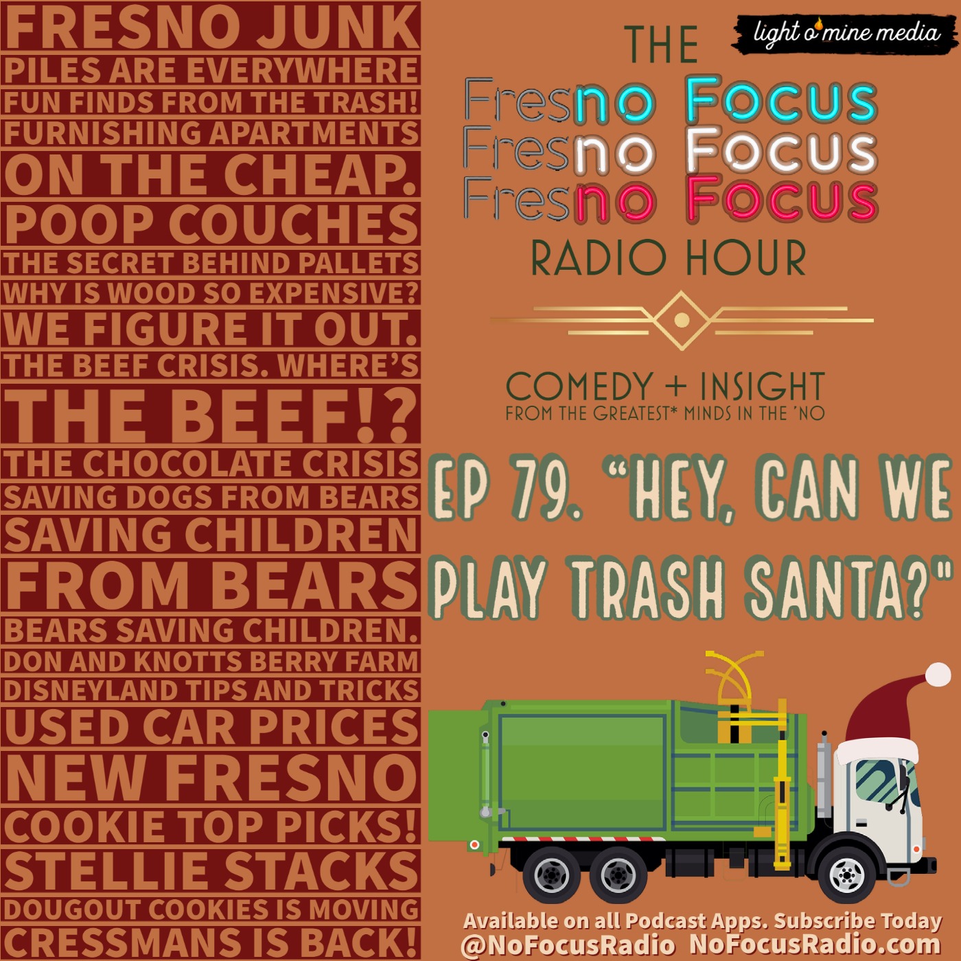 The no Focus Radio Hour Ep 79: "Hey, can we play Trash Santa?" episode artwork
