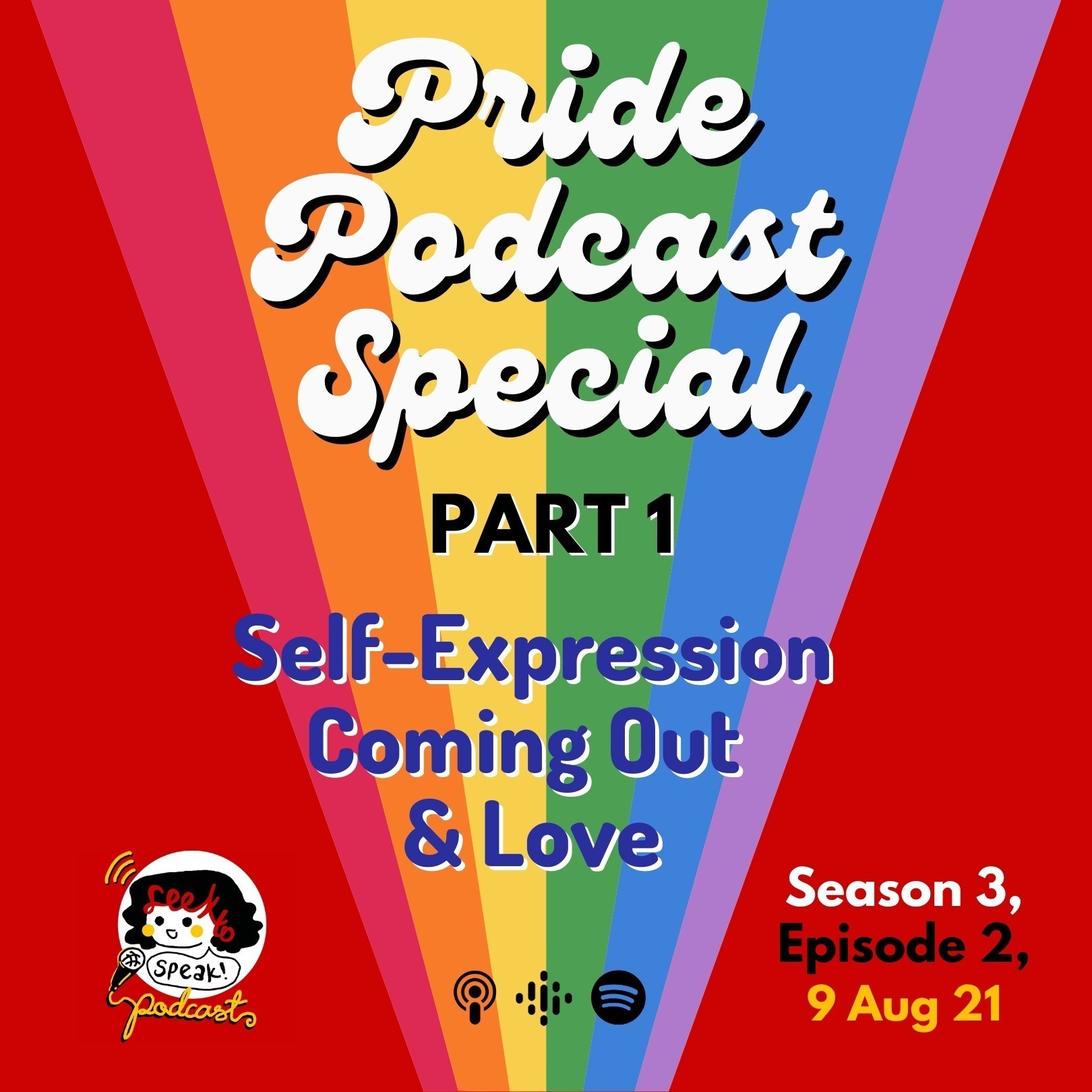 S3E2 Pride Podcast Special on Self-Expression, Coming Out & Love (Part 1) episode artwork