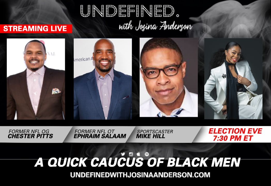 Quick Caucus of Black Men Election Eve: Former NFL players Chester Pitts and Ephraim Salaam and Sports Host Mike Hill