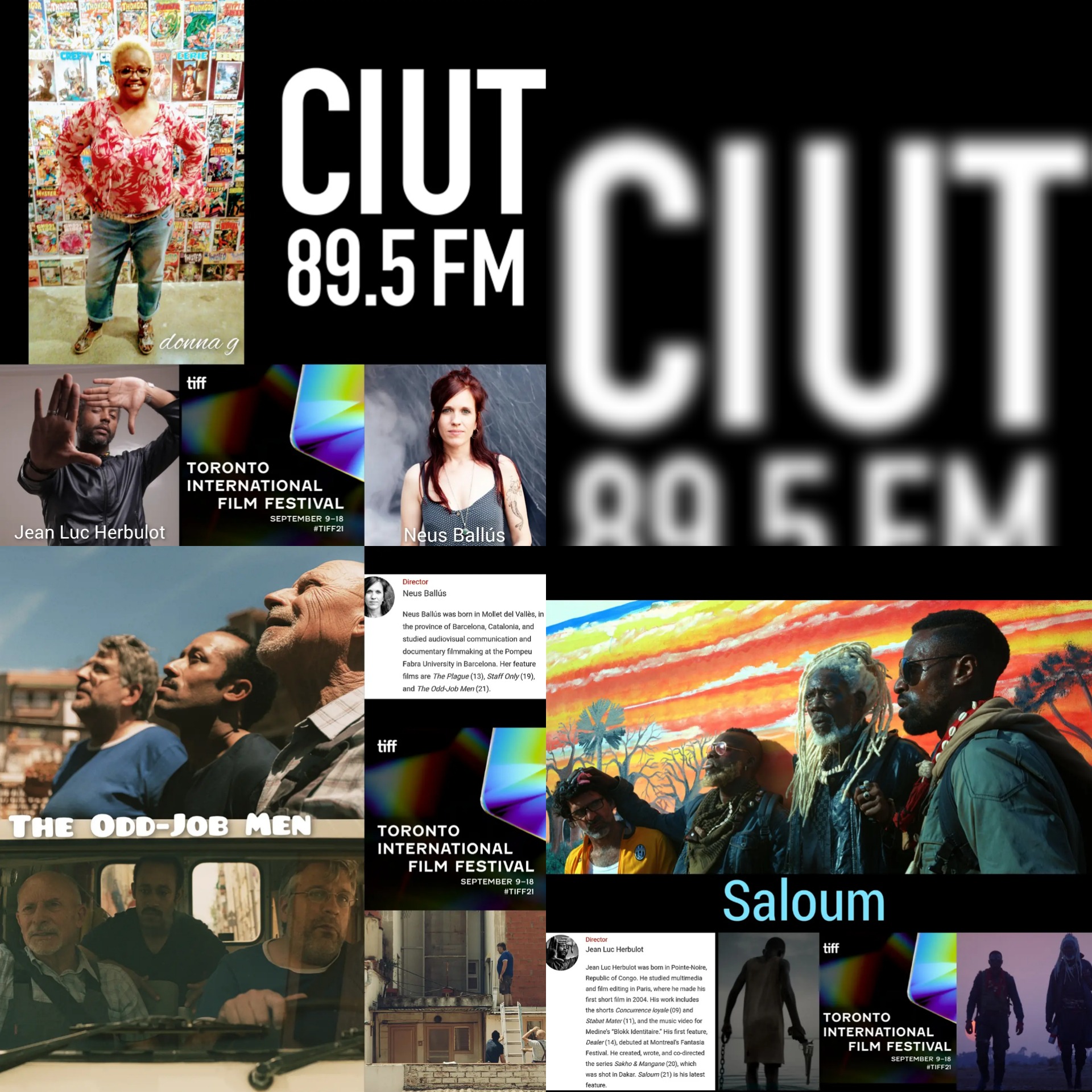 tmtm Sept 12: TIFF21 The Odd-Job Men & Saloum