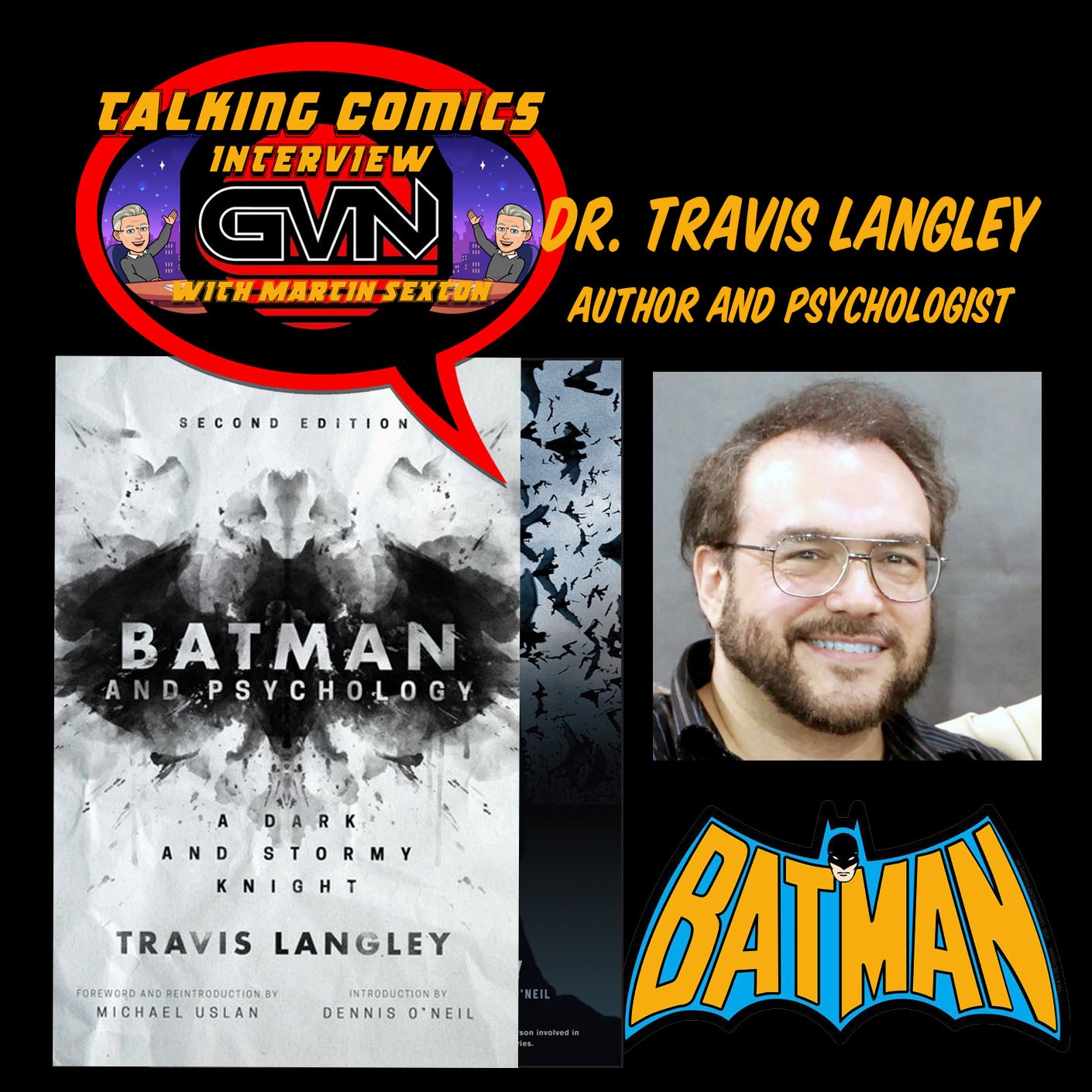 GVN Talking Comics Interview with Dr. Travis Langley episode artwork