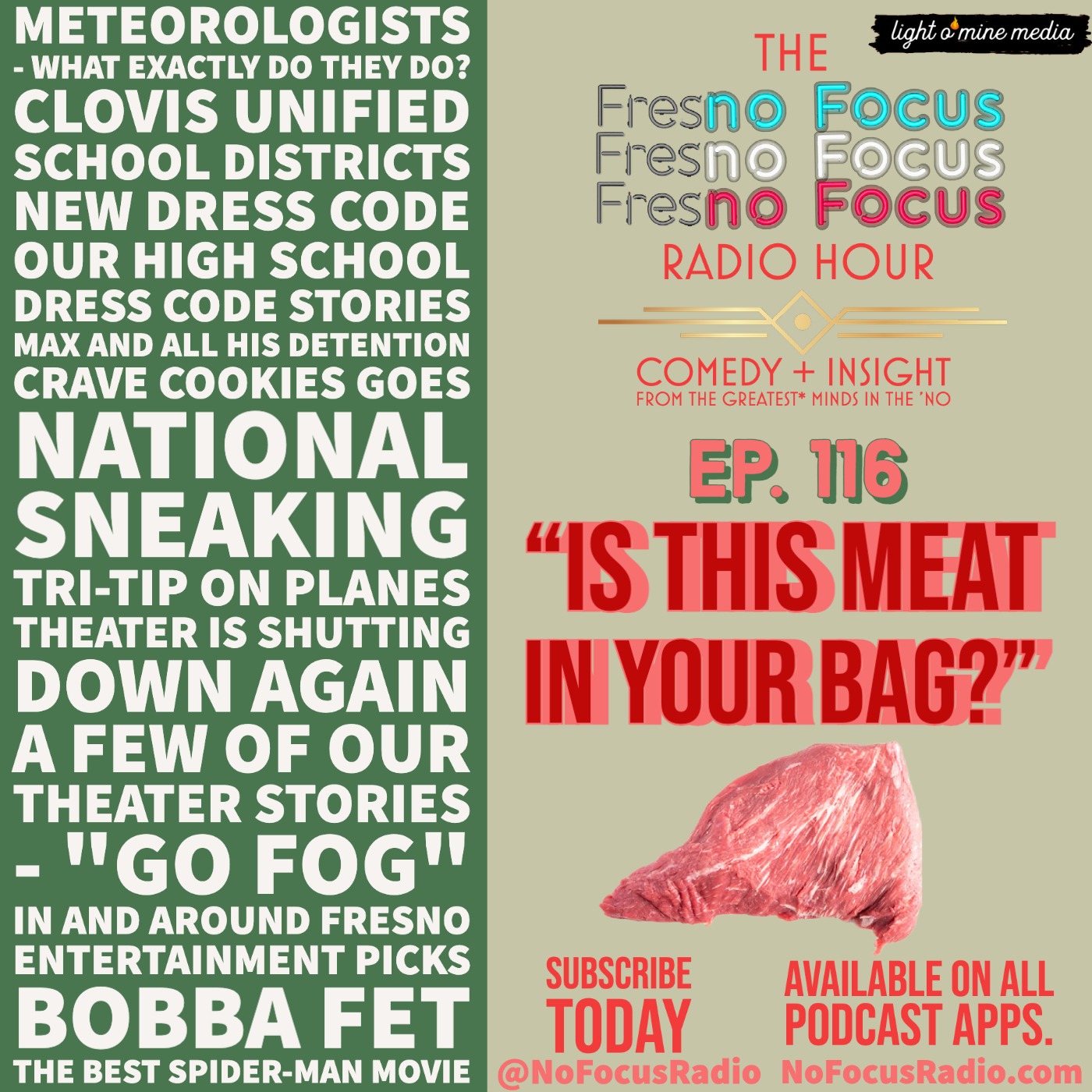 The no Focus Radio Hour Ep 116: "Is this meat in your bag?" episode artwork