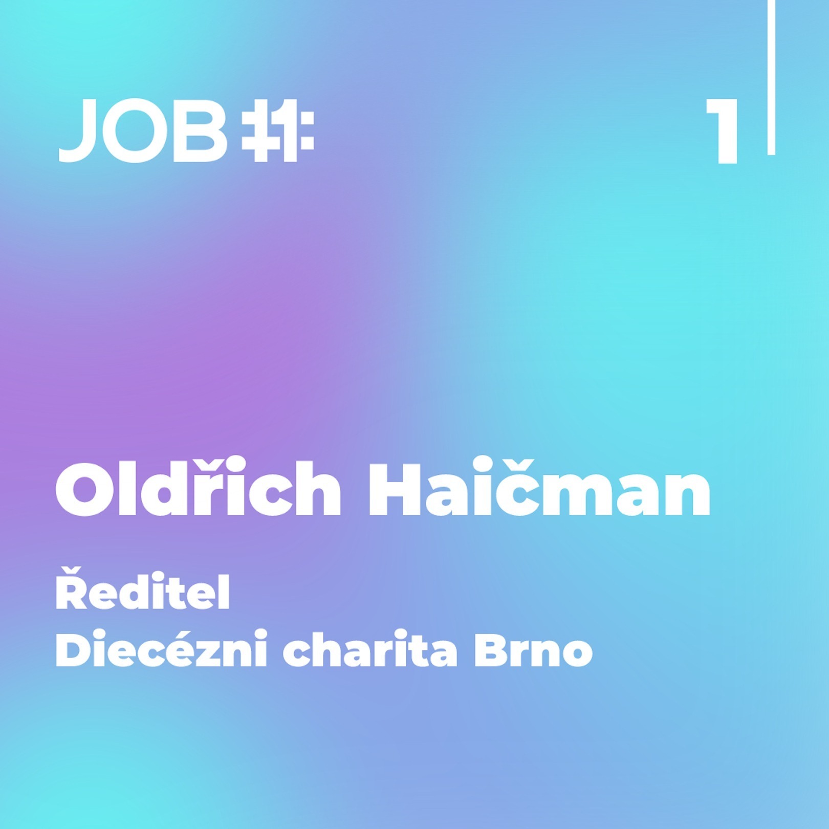Obal epizody #25 — Oldřich Haičman · ředitel · Diecézní charita Brno