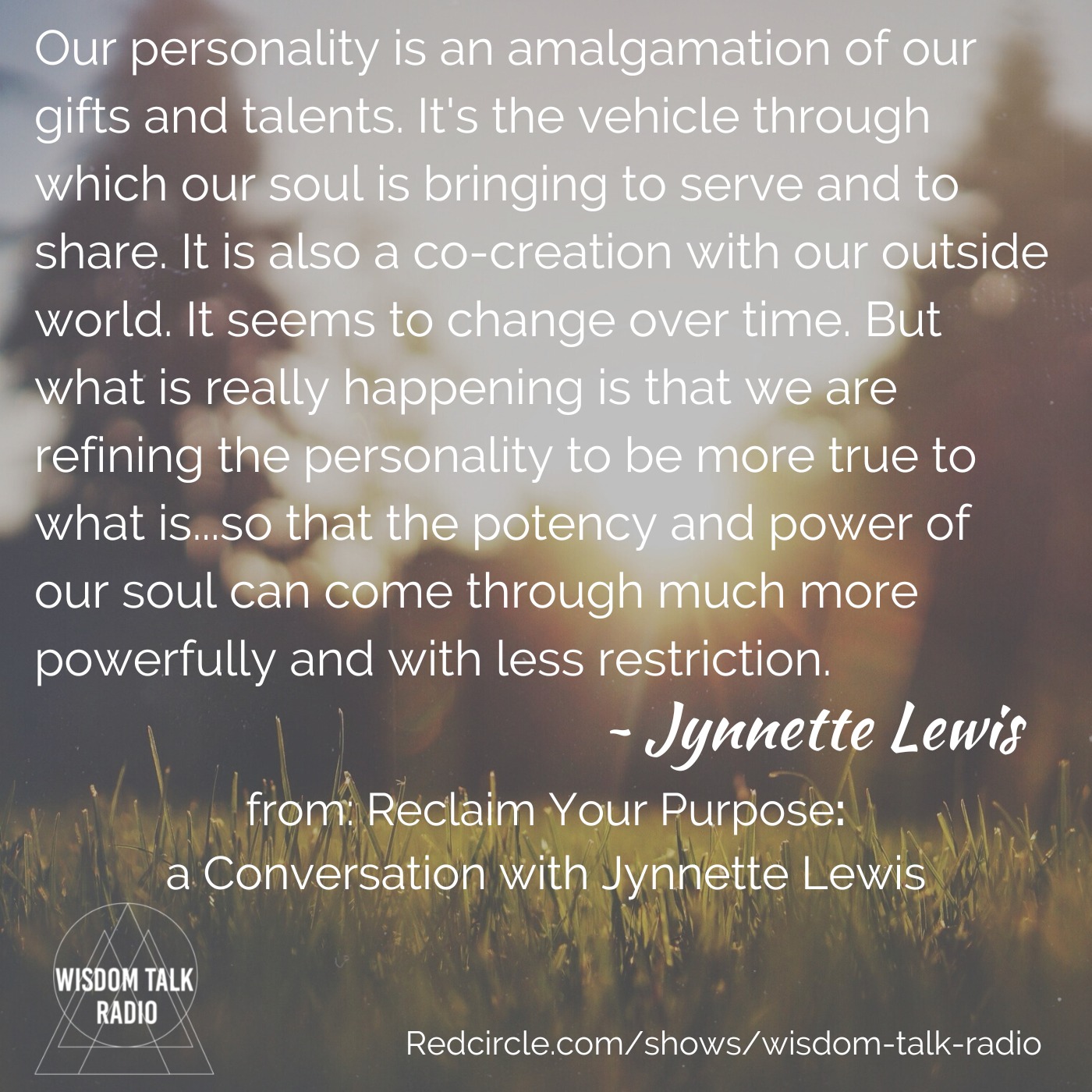 Reclaim Your Purpose: a conversation with Jynnette Lewis
