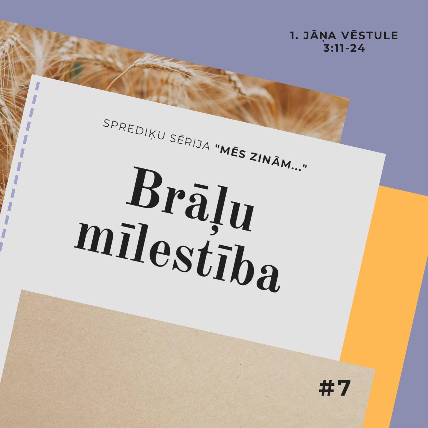 "Brāļu mīlestība" - 1. Jāņa 3:11-24 (16.10.2022.) episode artwork