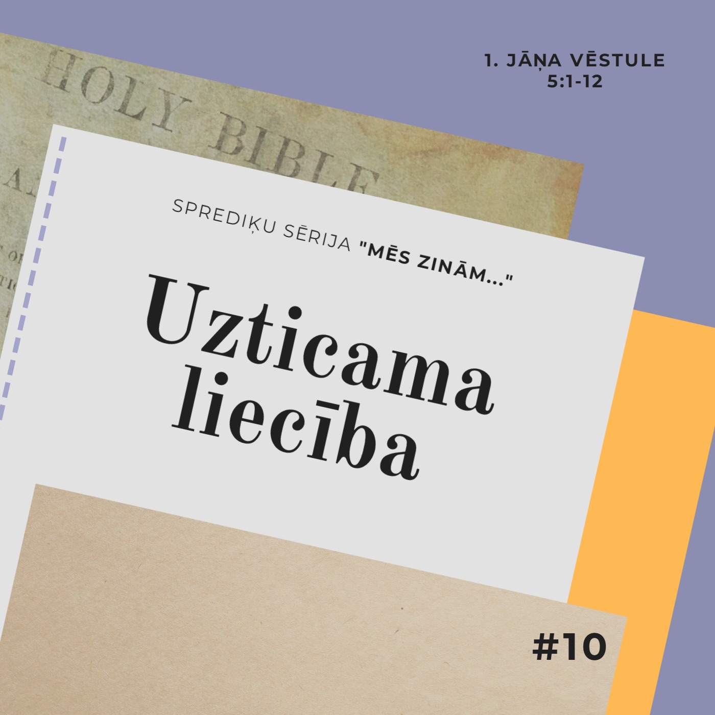 "Uzticama liecība" - 1. Jāņa 5:1-12 (13.11.2022.) episode artwork