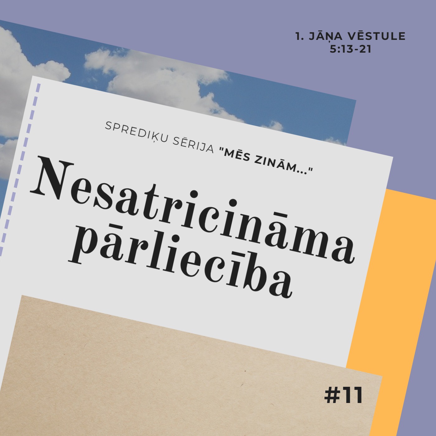 "Nesatricināma pārliecība" - 1. Jāņa 5:13-21 (20.11.2022.) episode artwork