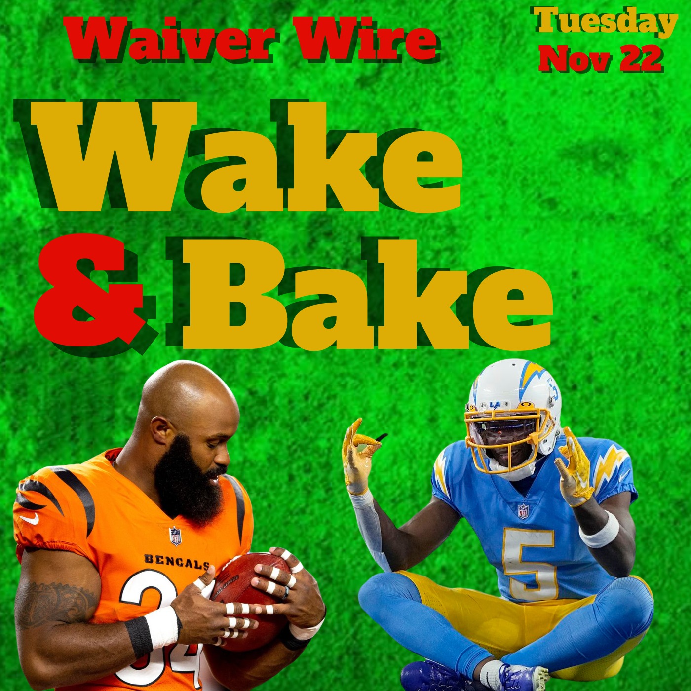 Week 12 Fantasy Waiver Wire Wake & Bake Image