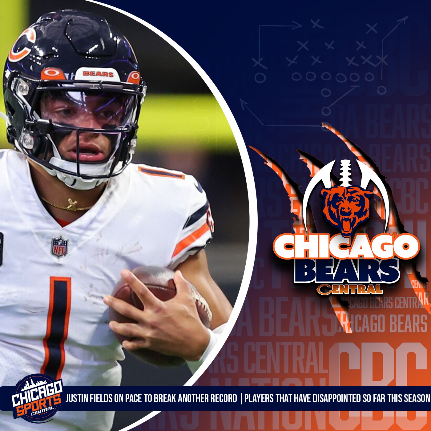 Justin Fields On Pace To Break Single Season QB Rushing Record | Bears Players That Have Been Disappointing Thus Far