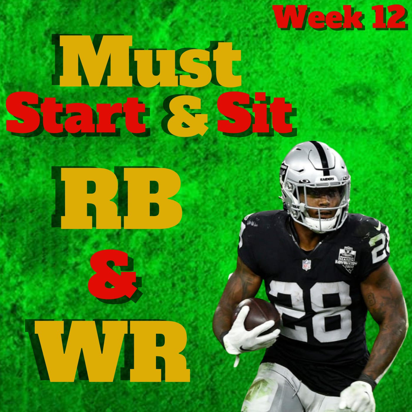 Week 12 START SIT RB WR, EVERY GAME Image