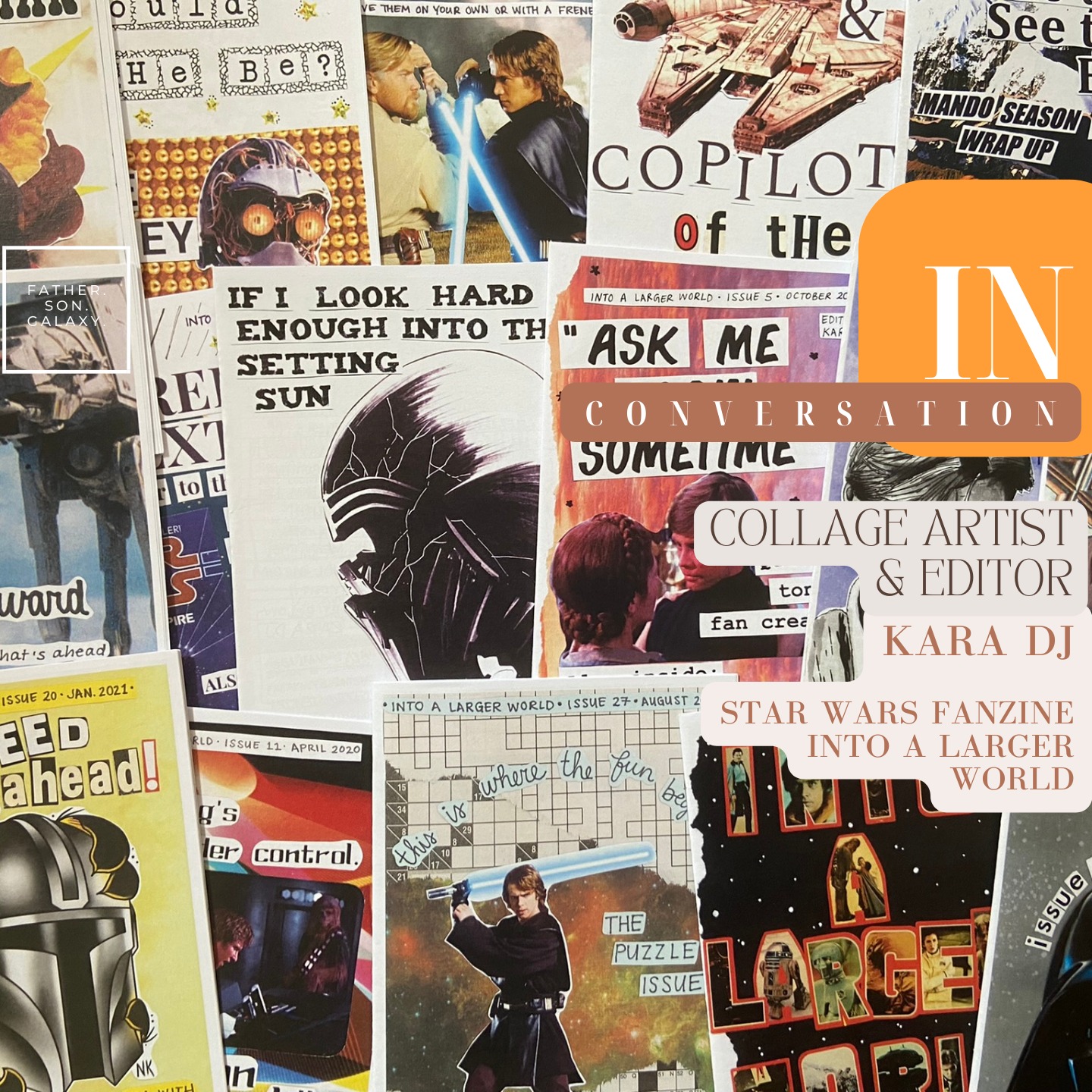 Kara DJ's Collage Art Celebrates Star Wars episode artwork