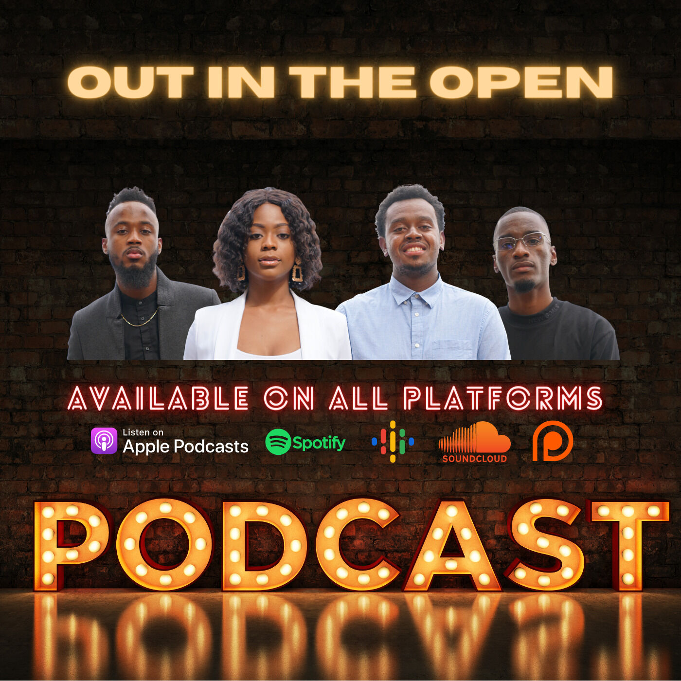 Out In The Open: A Podcast about Transparency, Vulnerability, and Authenticity.
