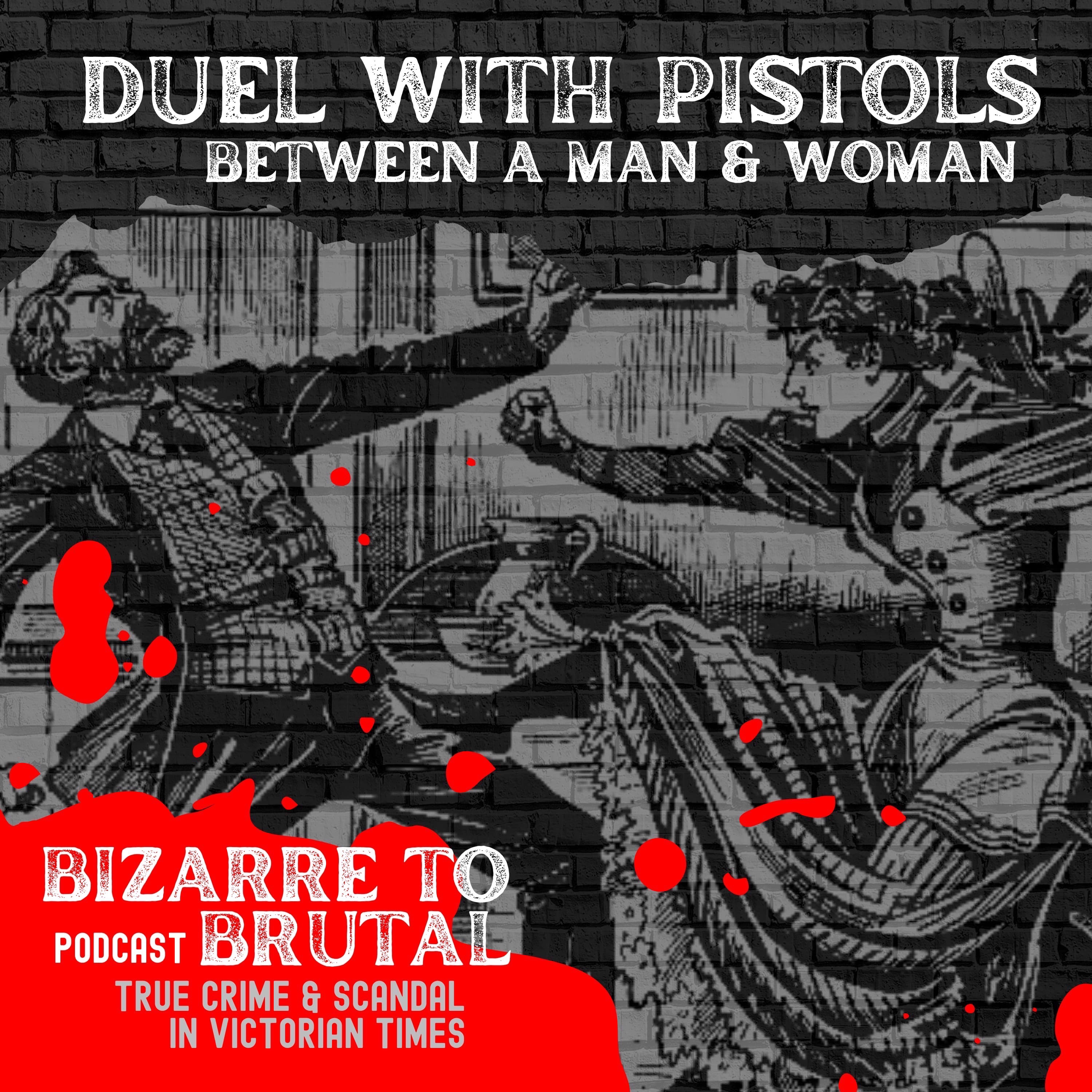 Duel with Pistols between a Man and Woman