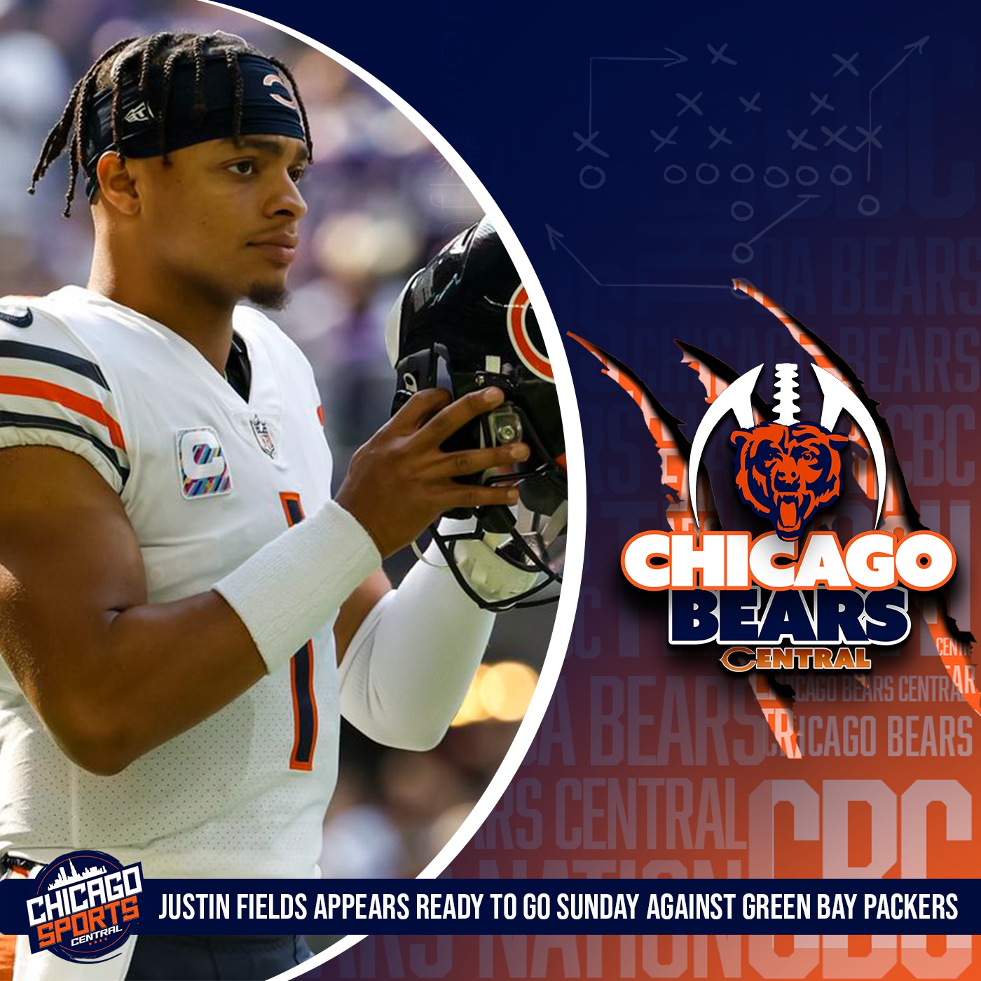 QB Justin Fields Looks Like He's Set To Play Sunday vs The Green Bay Packers