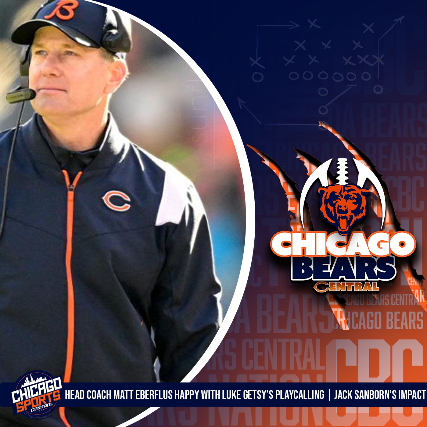 Head Coach Matt Eberflus Happy With Luke Getsy's Playcalling | Comparing Jack Sanborn To Former Bears LBs
