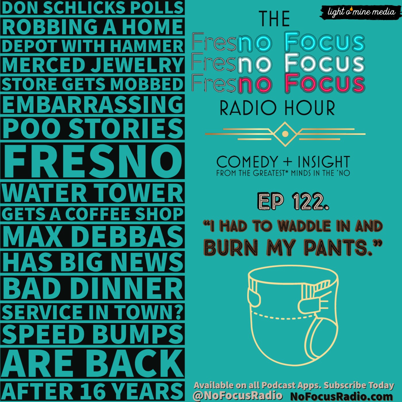 The no Focus Radio Hour Ep 122: "I had to waddle in and burn my pants." episode artwork