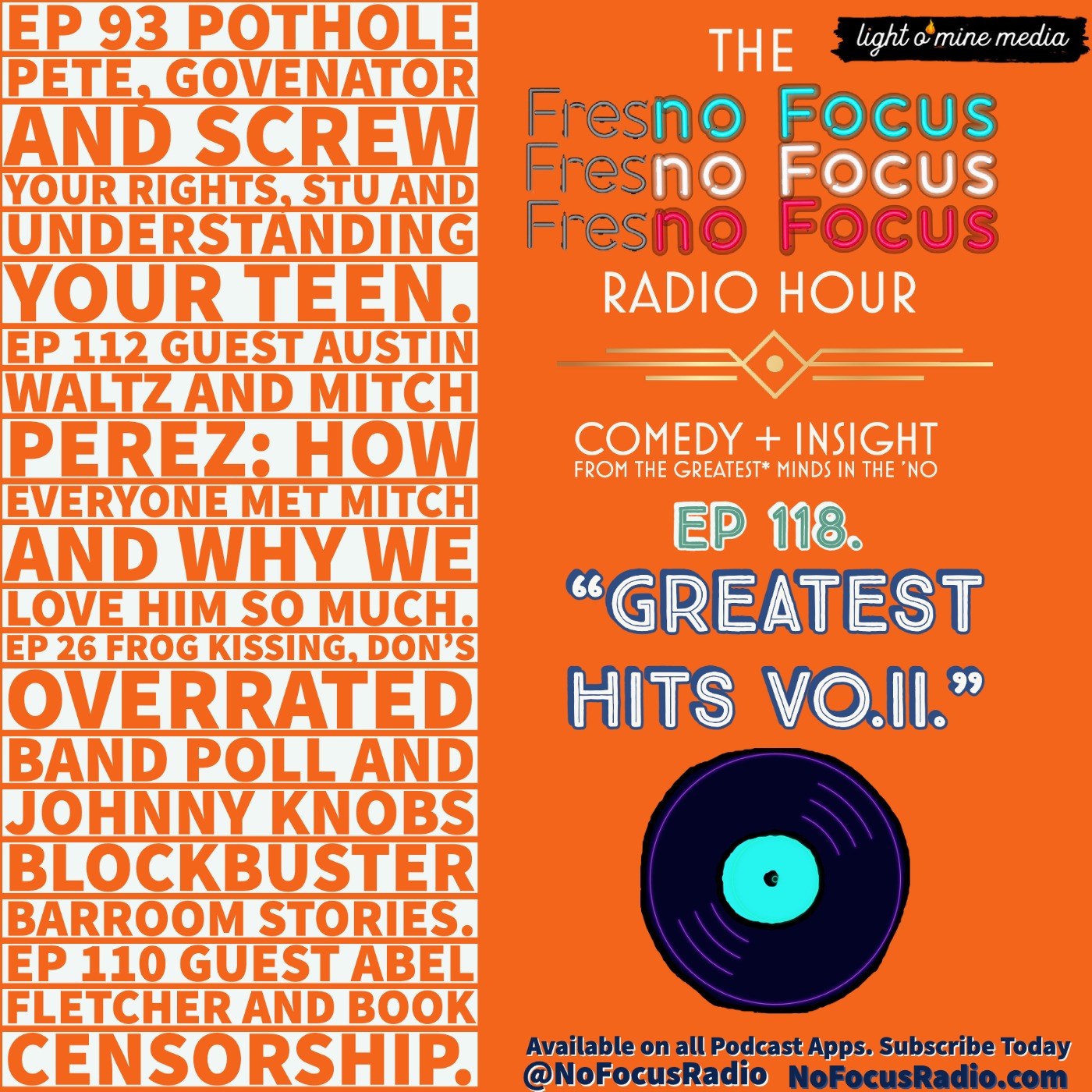 The no Focus Radio Hour Ep 118: "Greatest Hits Vo.II." episode artwork