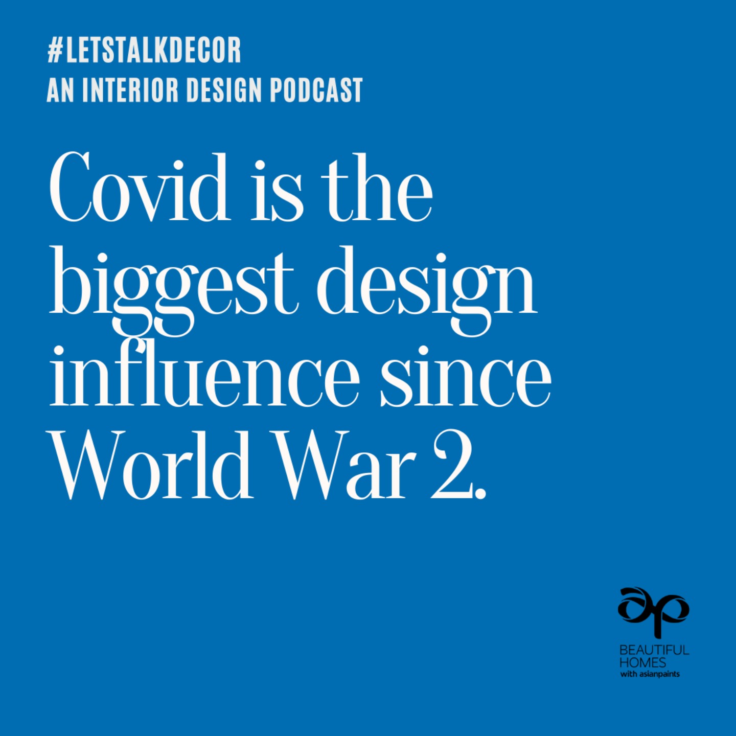 Covid is the biggest design influence since World War 2. episode artwork
