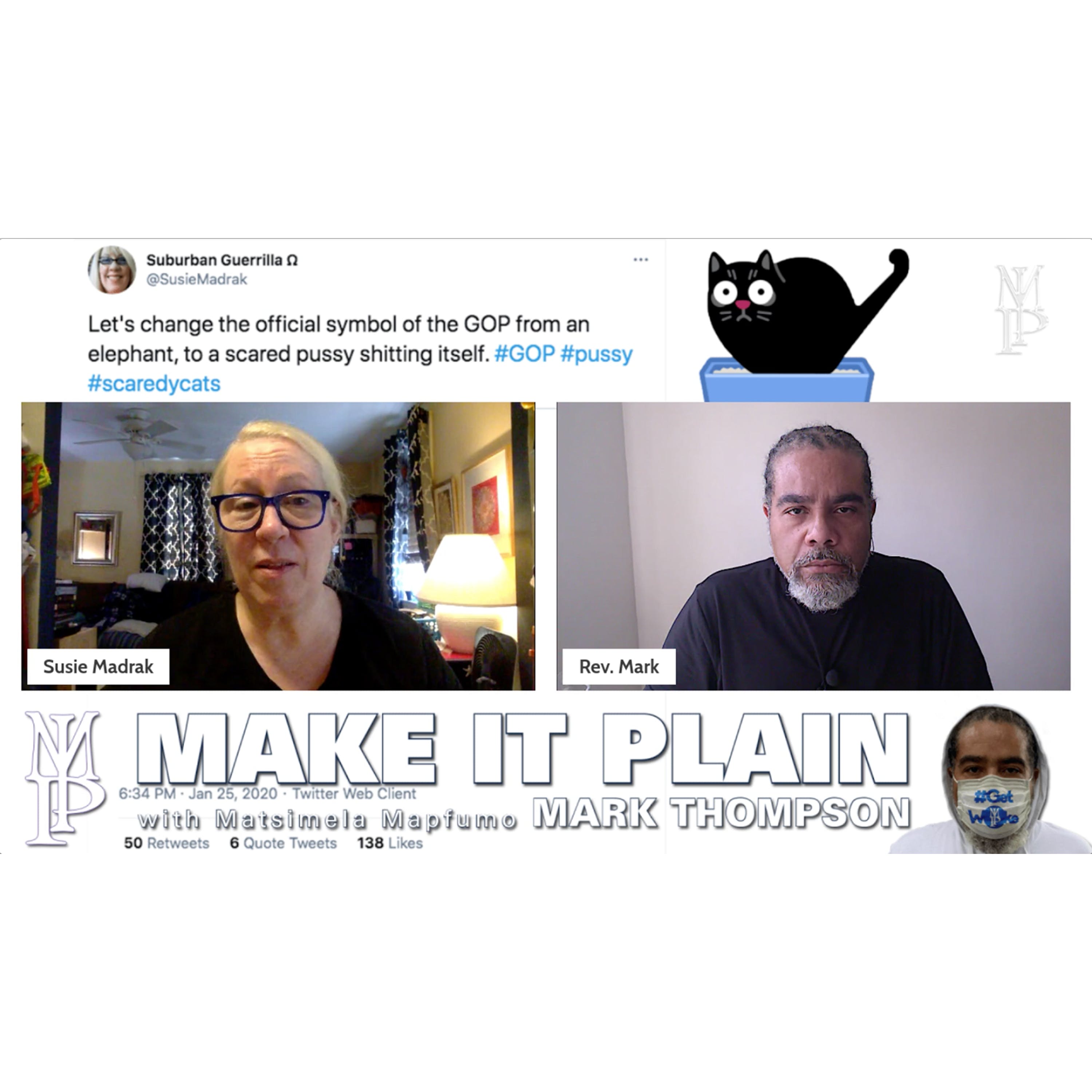 Susie Madrak of CrooksandLiars.com on GameStop & Post-Trump episode artwork