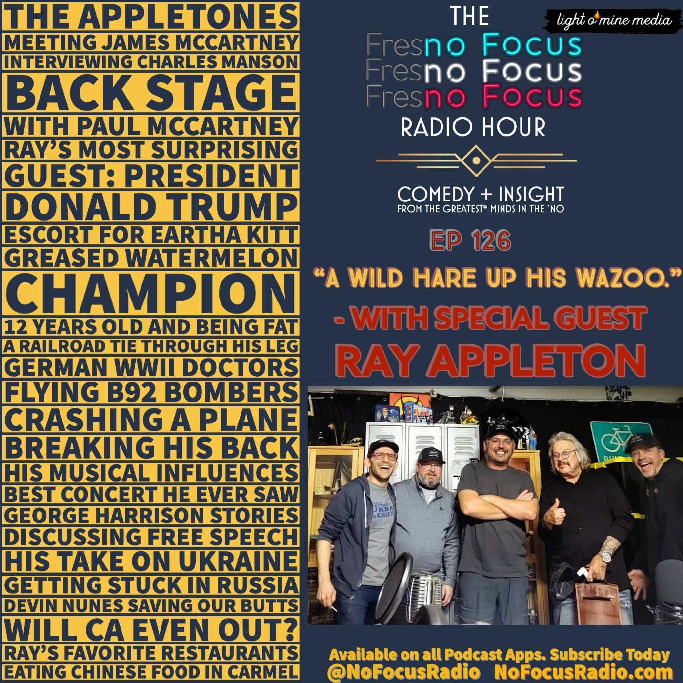 The no Focus Radio Hour Ep 127: "A Wild Hare up His Wazoo." - With Special Guest Ray Appleton episode artwork