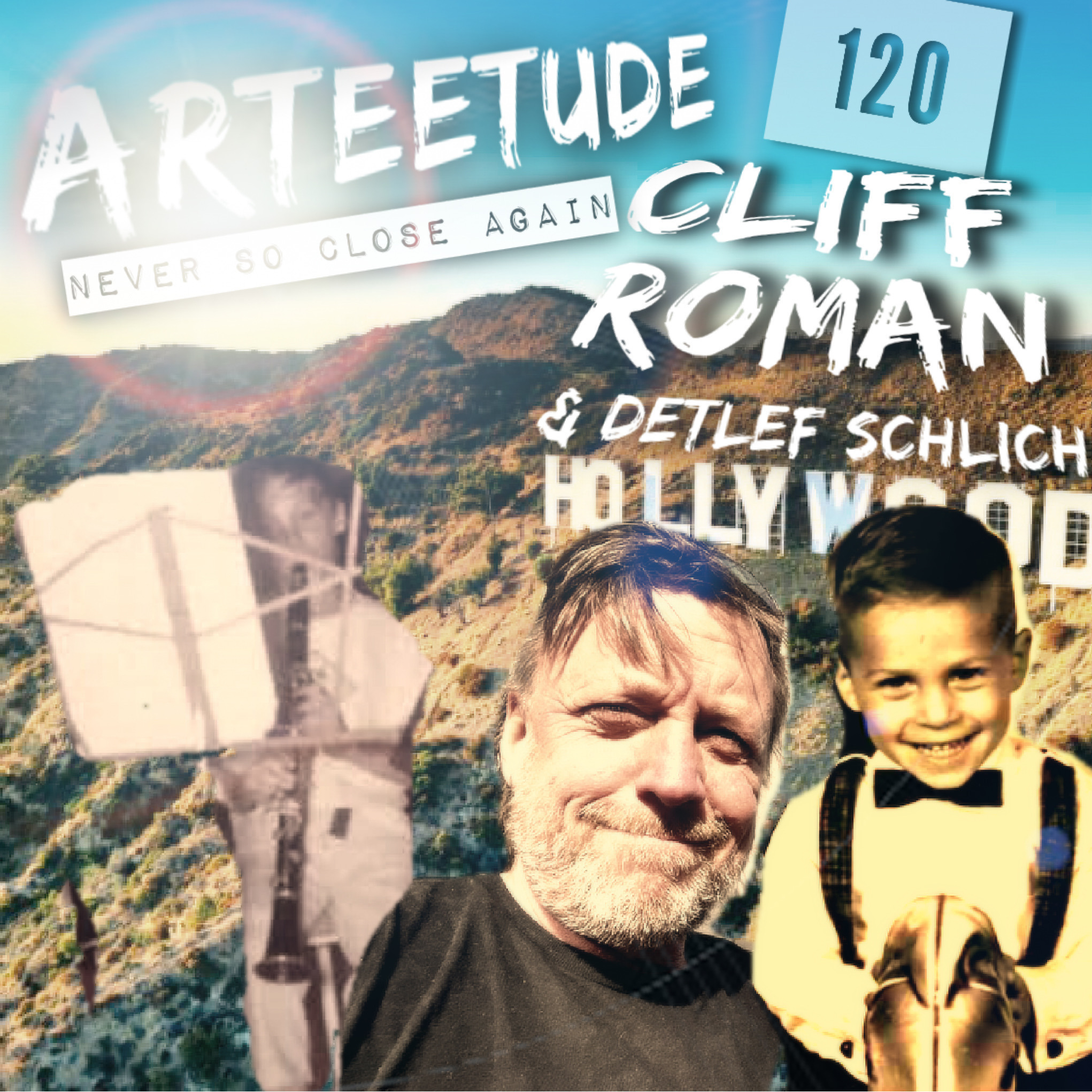 120 One of the Godfathers of Californian Punkrock, Cliff Roman and Detlef Schlich in an ArTEEtude conversation about Hollywood in the 50s, 60s. At the end of this episode we listen to Kindness. A song by Cliff Roman.