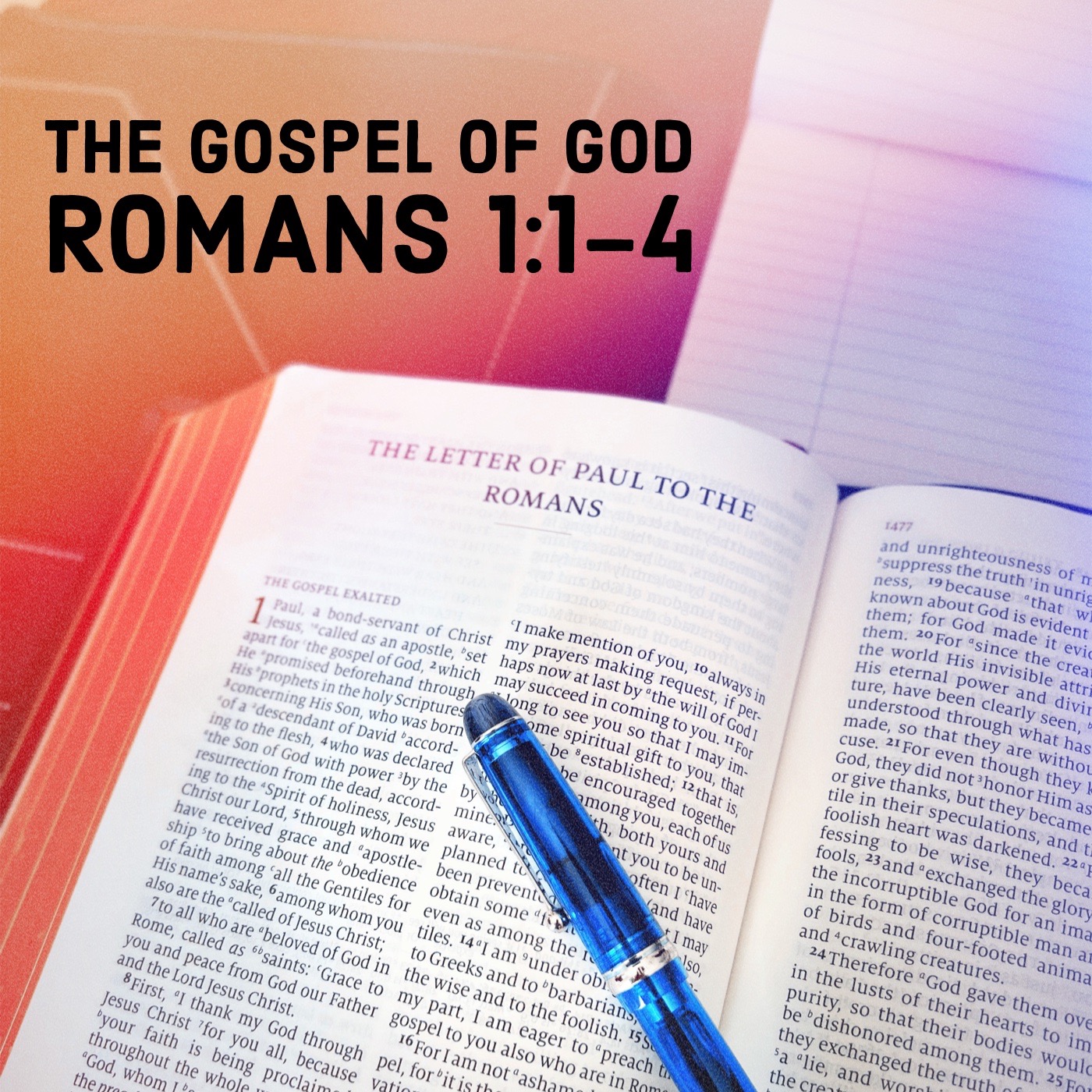 The Gospel of God Romans 1:1-4 episode artwork