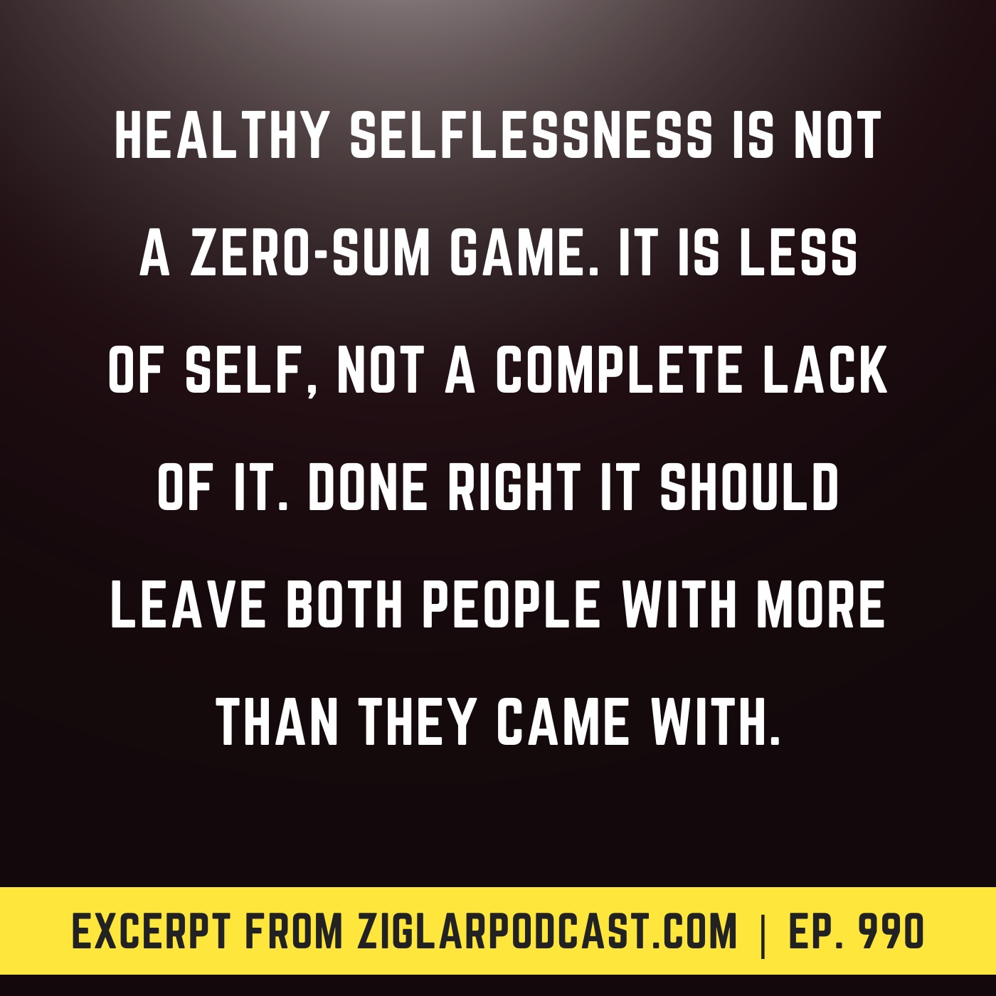 How To Be Selfless For Personal Gain