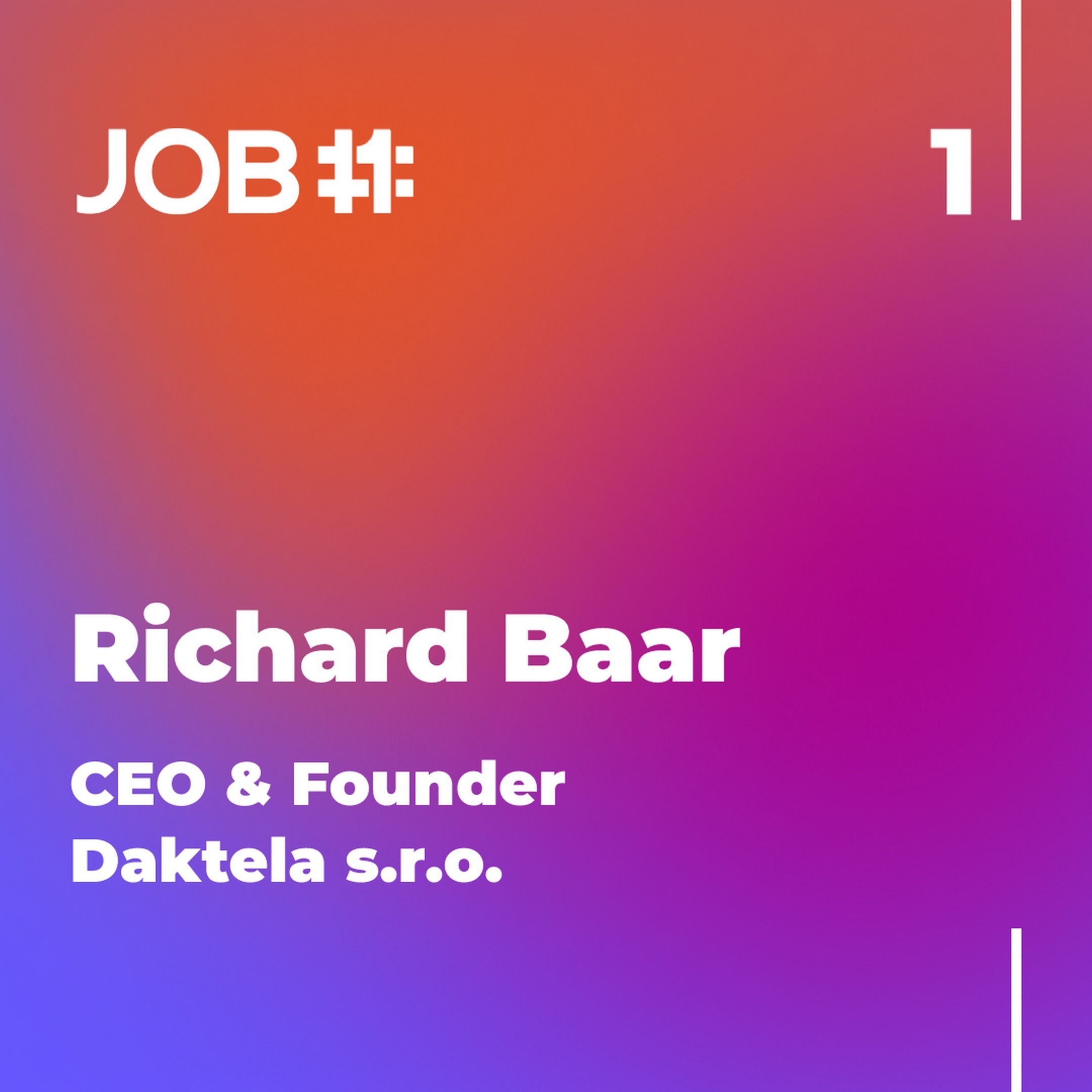 Obal epizody #31 — Richard Baar · CEO & Founder · Daktela s.r.o.