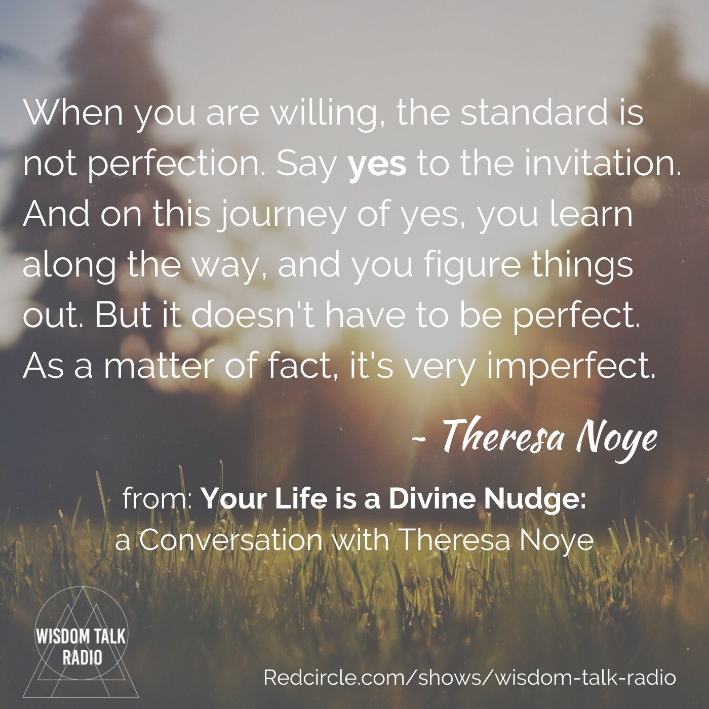 Your Life is a Divine Nudge, a Conversation with Theresa Noye
