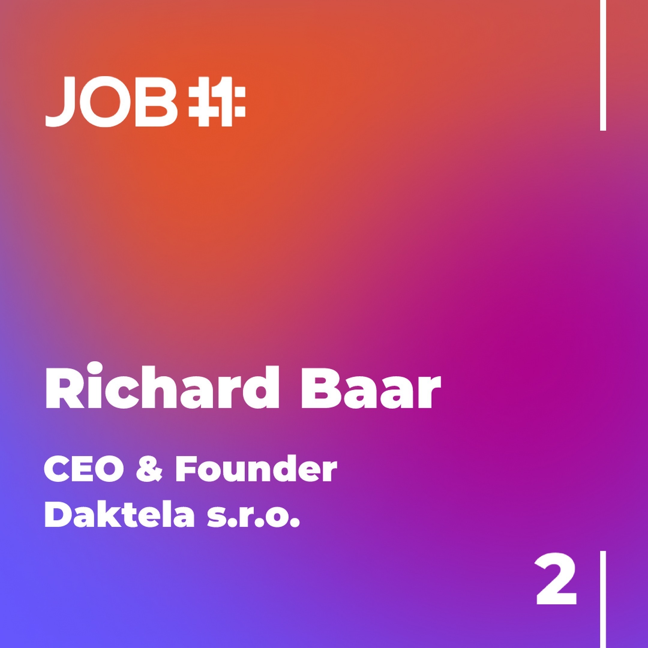 Obal epizody #32 — Richard Baar · CEO & Founder · Daktela s.r.o.
