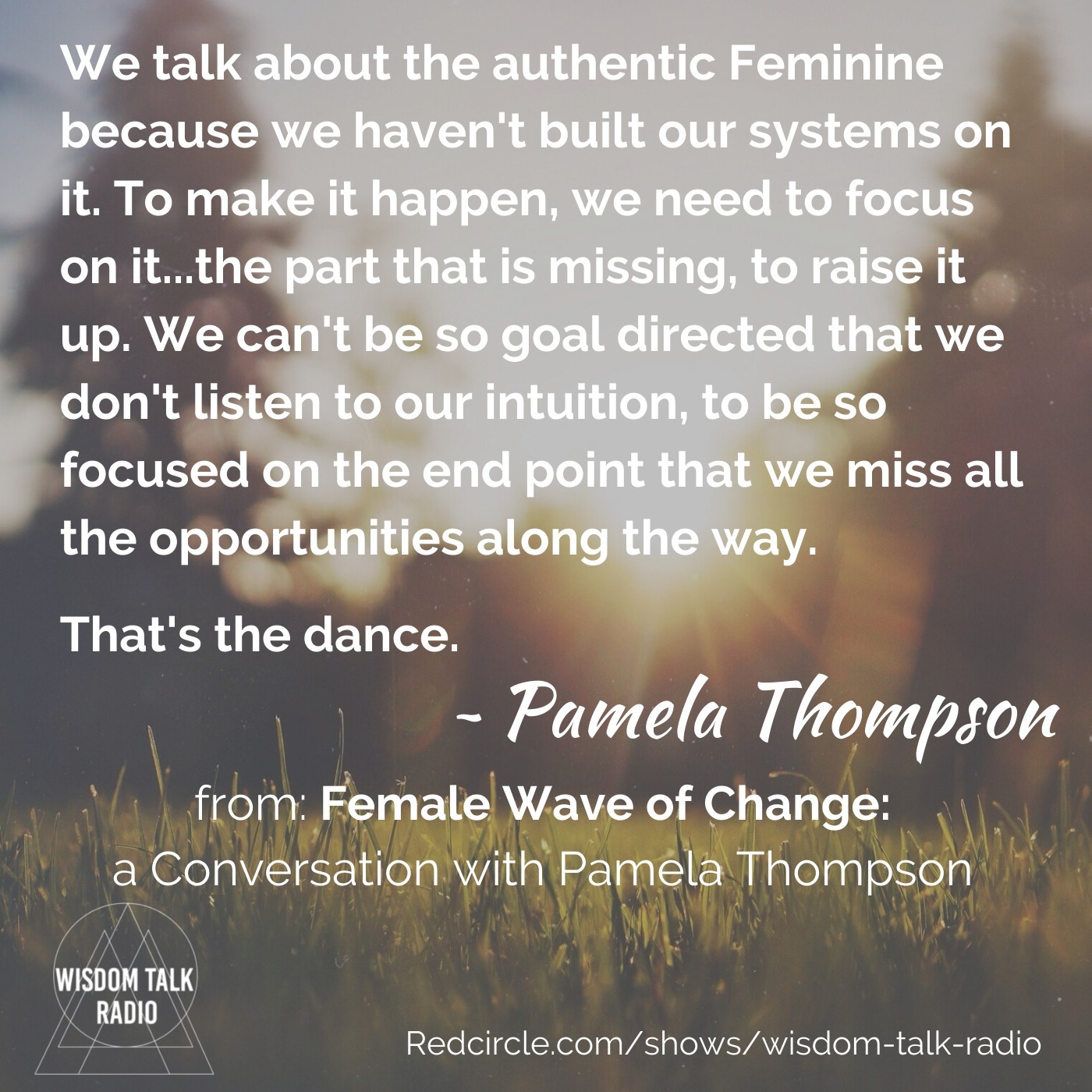 Female Wave of Change: a conversation with Pamela Thompson