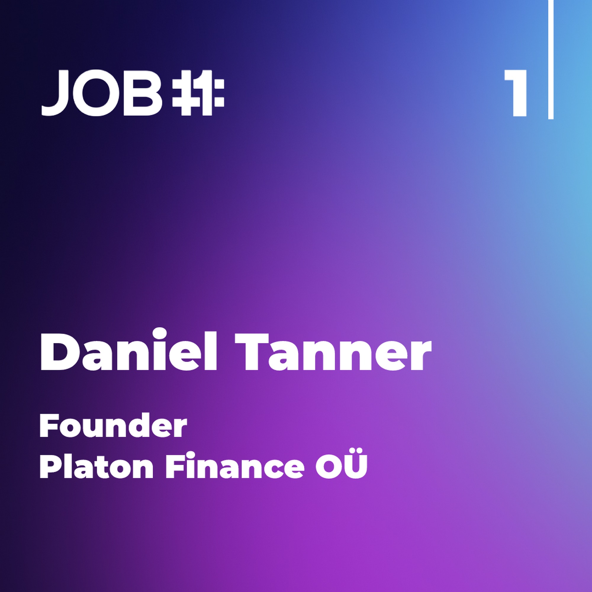 Obal epizody #33 — Daniel Tanner · Founder · Platon Finance OÜ